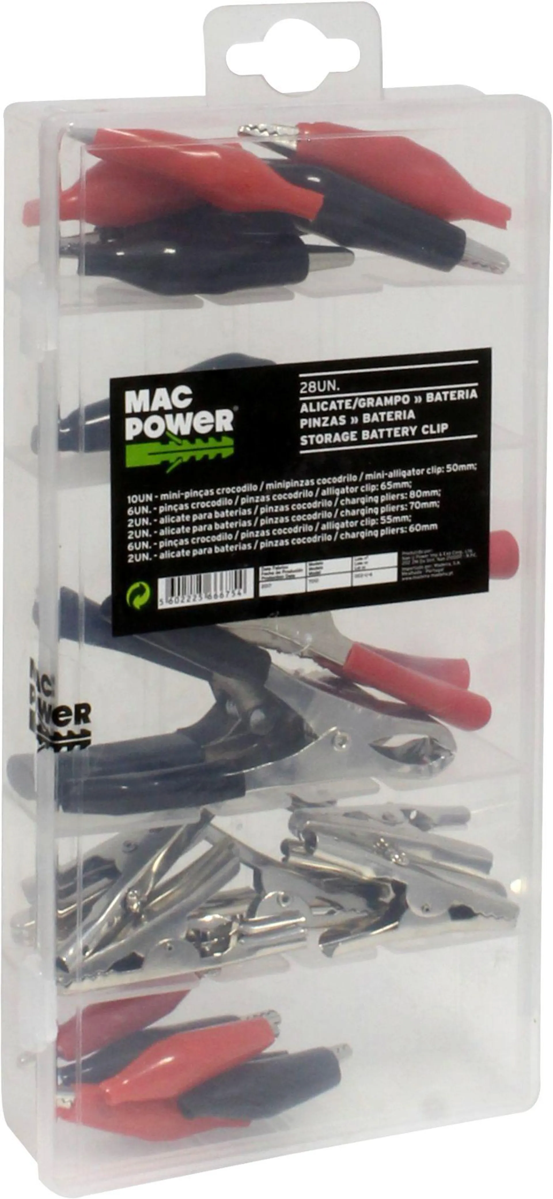 Alicate/Grampo para Bateria, 28Un - MAC POWER