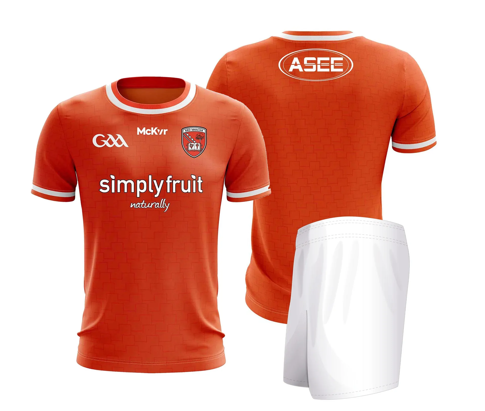 Mc Keever Armagh GAA Official Home Mini Kit - Youth - Orange/White