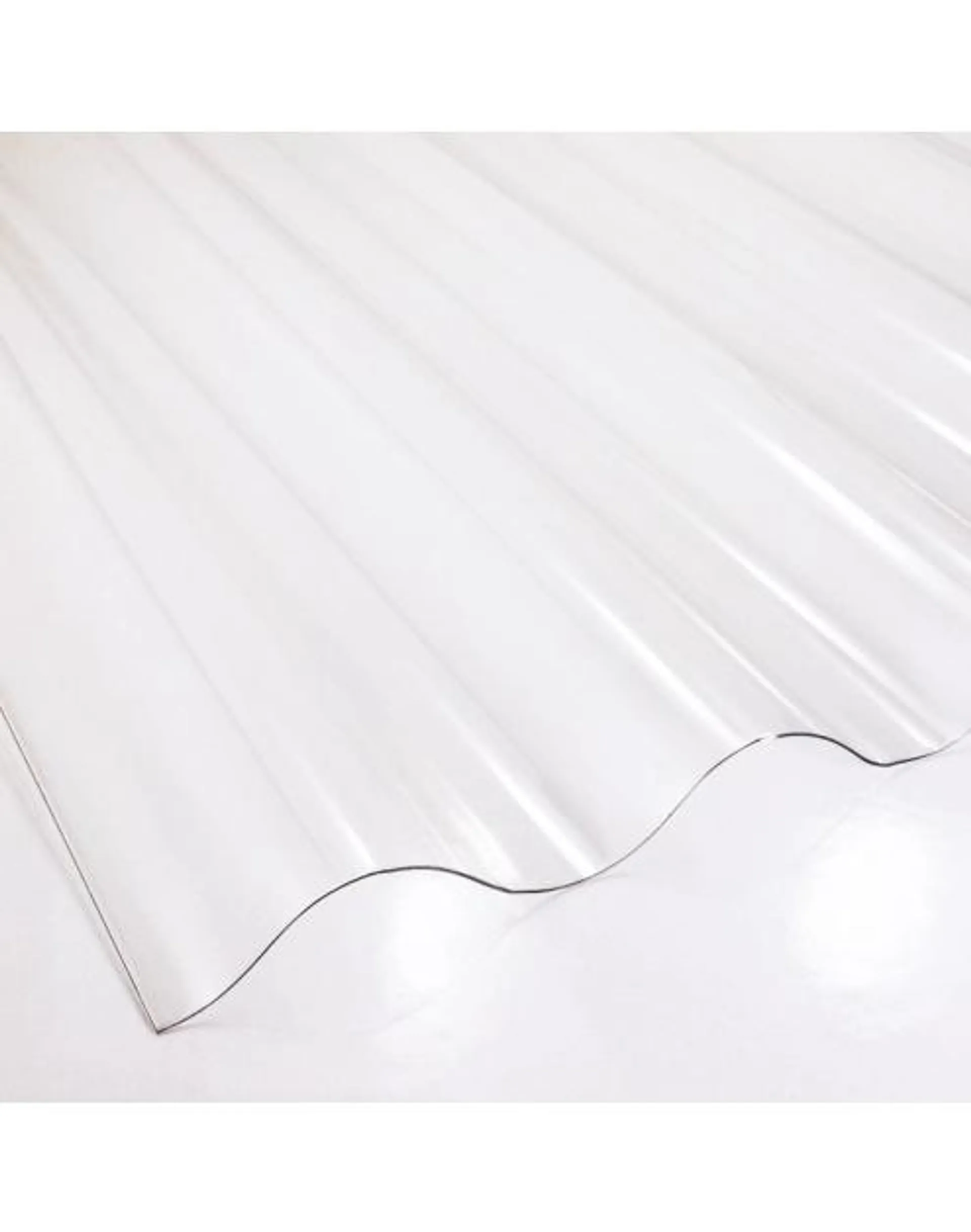 Płyta falista PVC 90x200 cm/0,8 mm Fala 76/18 bezbarwna ROBELIT