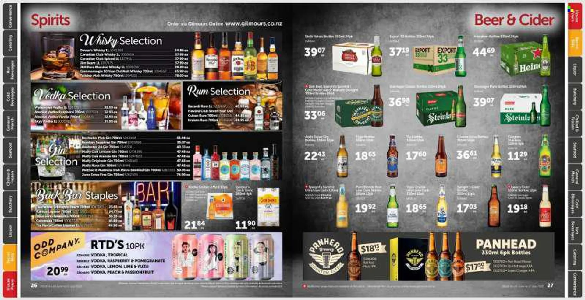 Gilmours mailer - 20.06.2022 - 17.07.2022 - Sales products - pomegranate, seafood, bacon, coffee, Kahlúa, Amaretto, Bacardi, liqueur, rum, schnapps, vodka, liquor, Gordons, Absolut, Beefeater, SKYY, Cointreau, gin &amp; tonic, Jim Beam, whisky, Vodka Crui