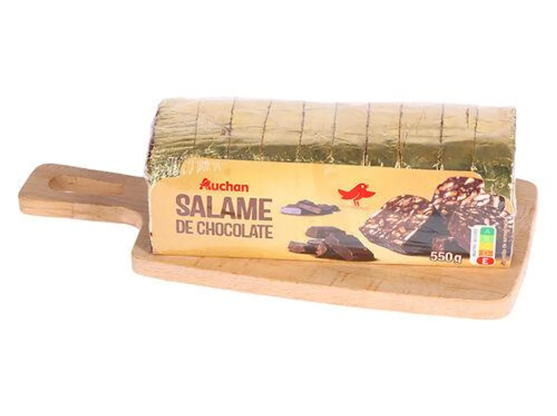 salame de chocolate auchan fatias 550g