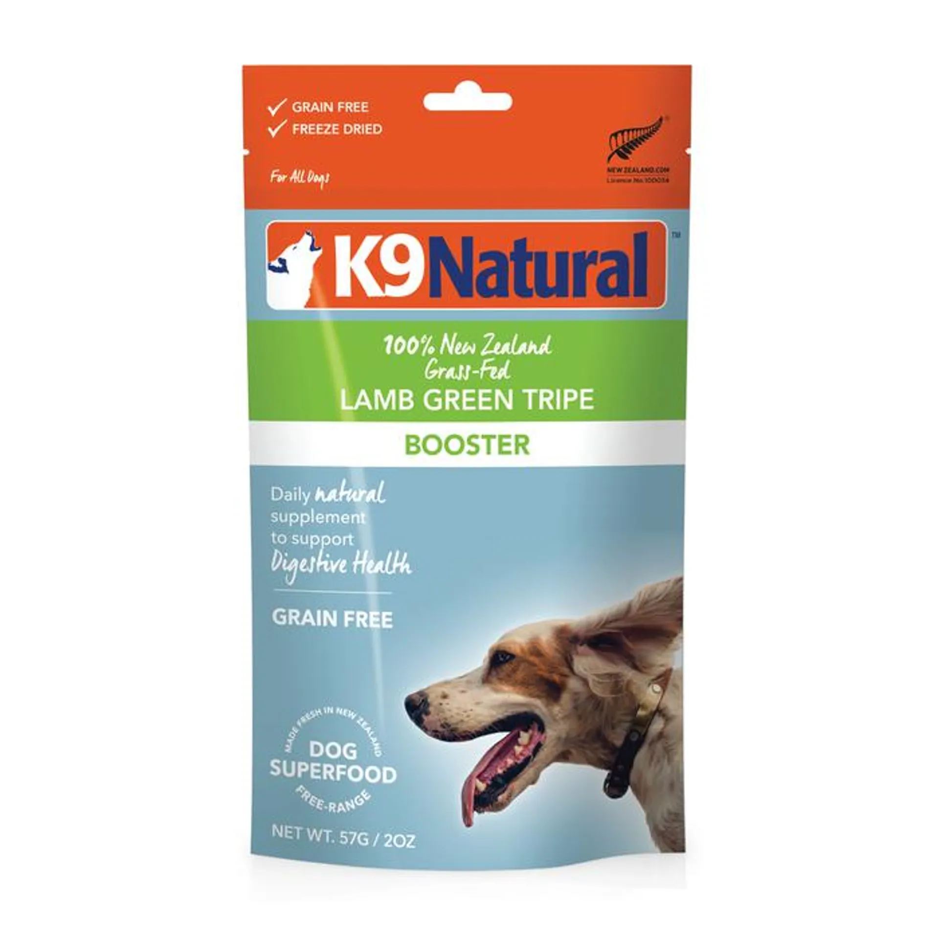 K9 Natural Freeze Dried Lamb Green Tripe Topper 57g