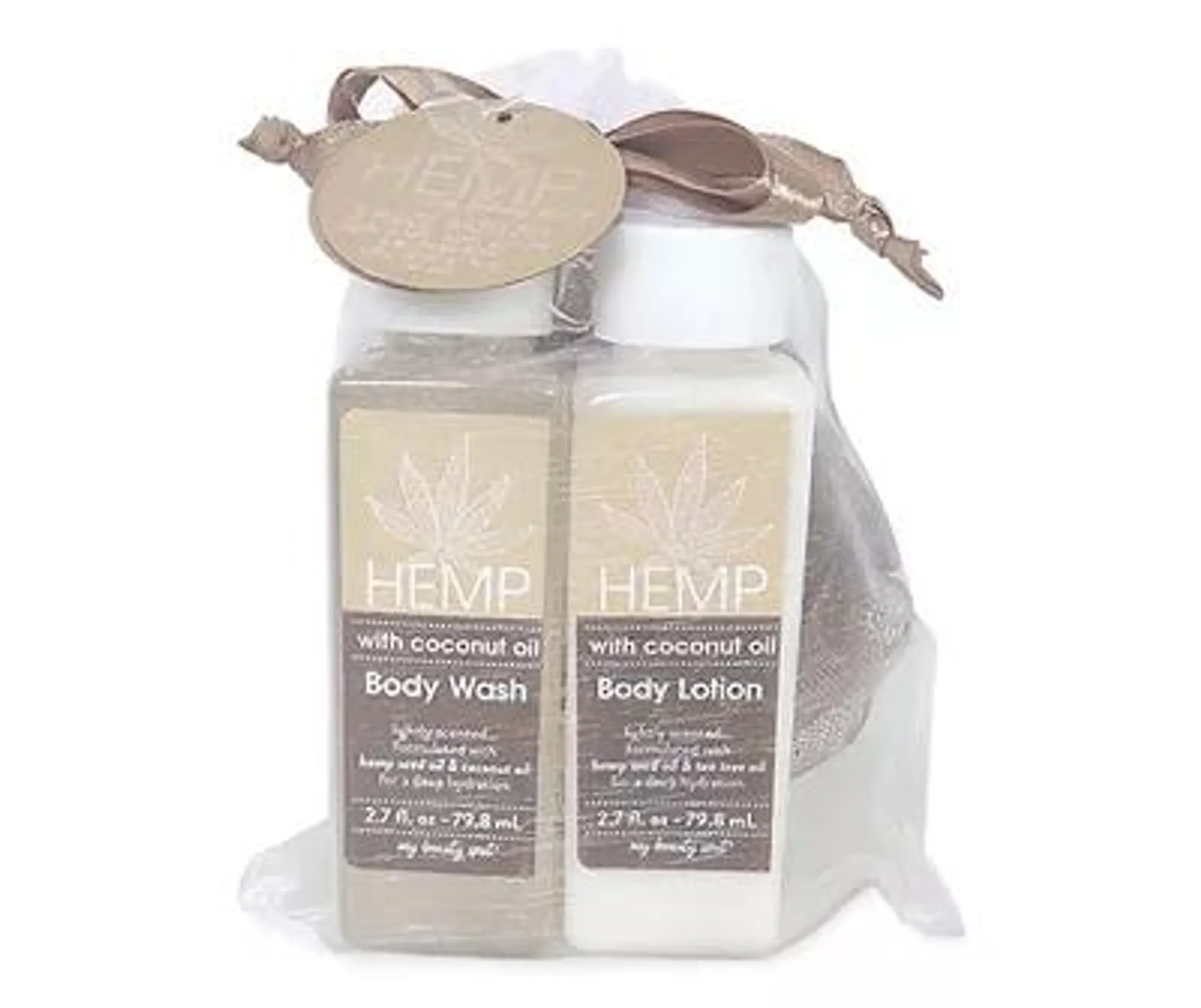 Coconut Oil 3-Piece Bath Gift Set