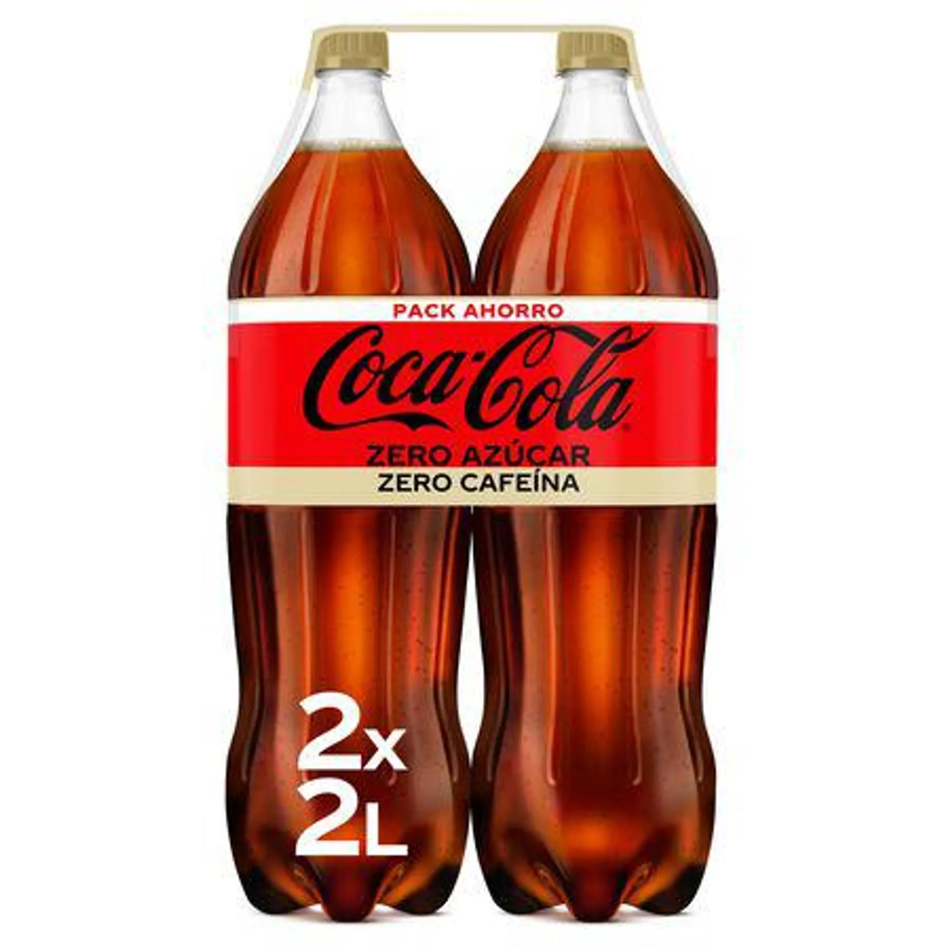 Refresco cola Coca-Cola 2l pack 2 zero zero sin cafeína