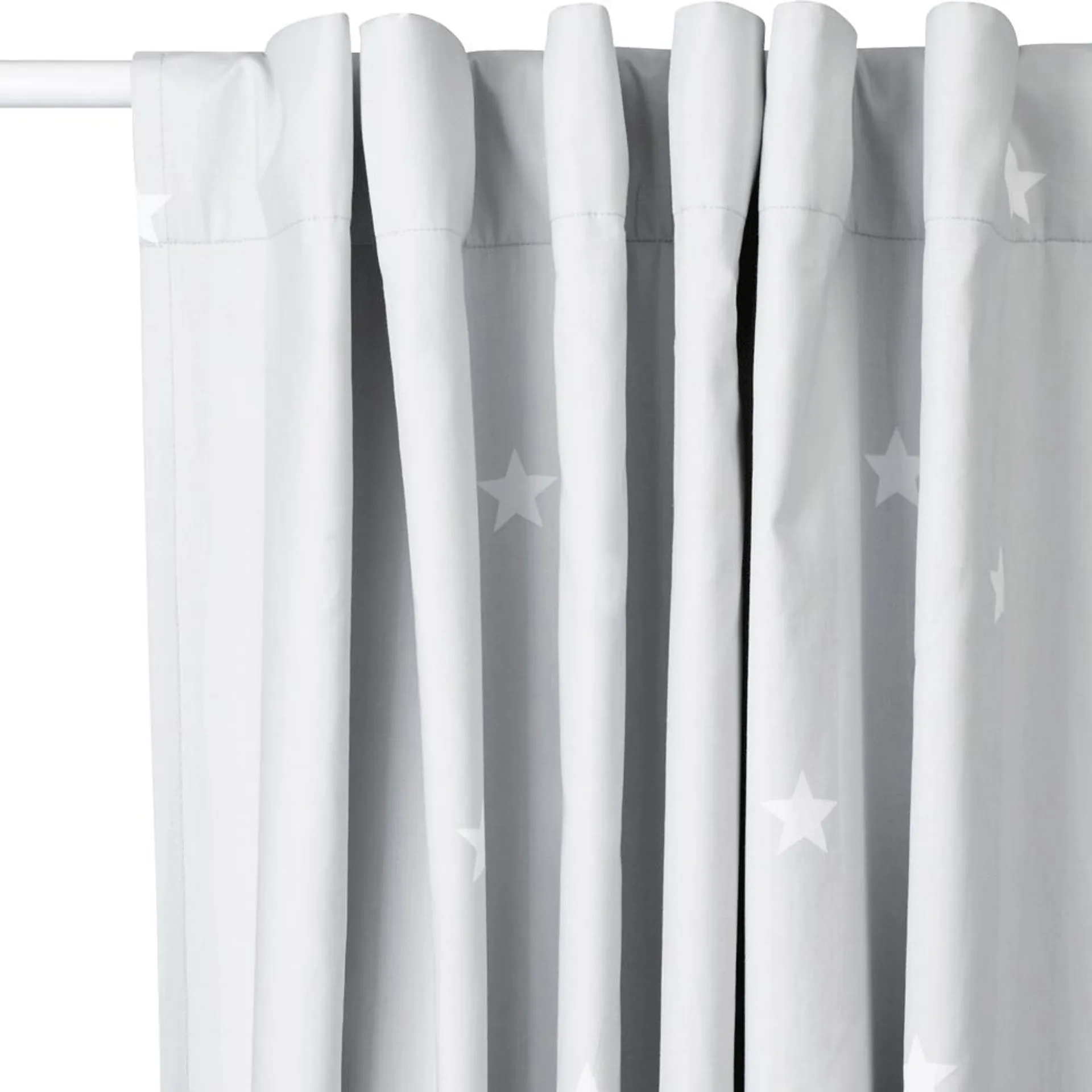 Children's Blackout Curtains - Grey Stardust, W165 x L183 cm