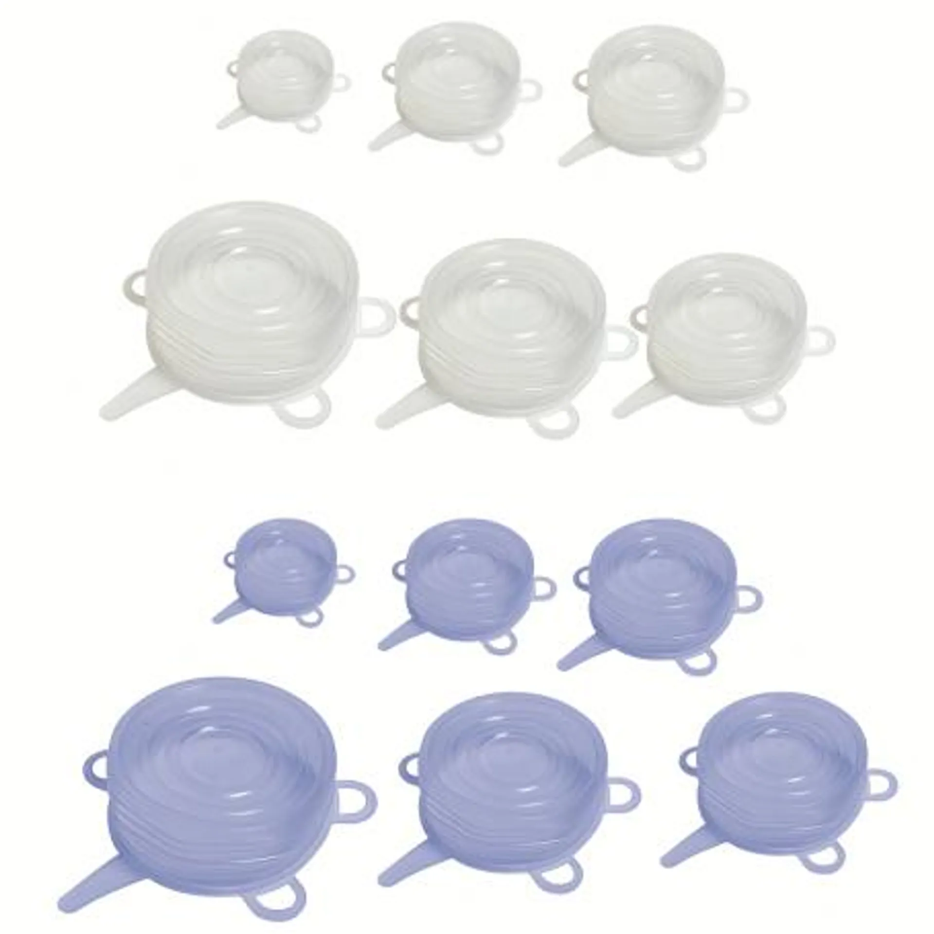 GALILEO - SET 6 COPERCHI IN SILICONE DA 6 A 20CM