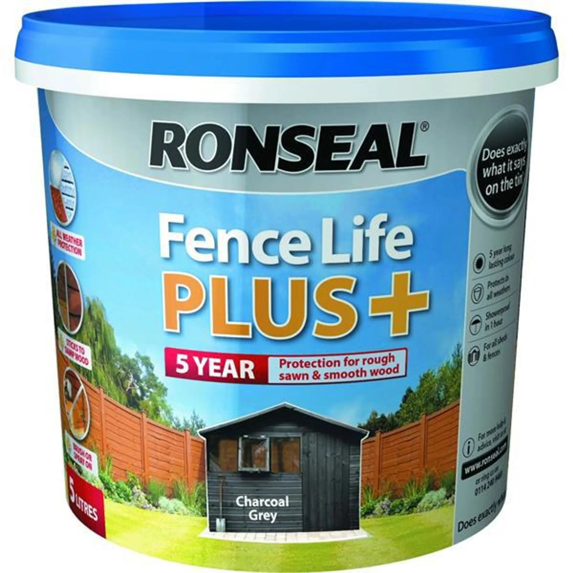 Fencelife Plus Paint 5L - Charcoal Grey