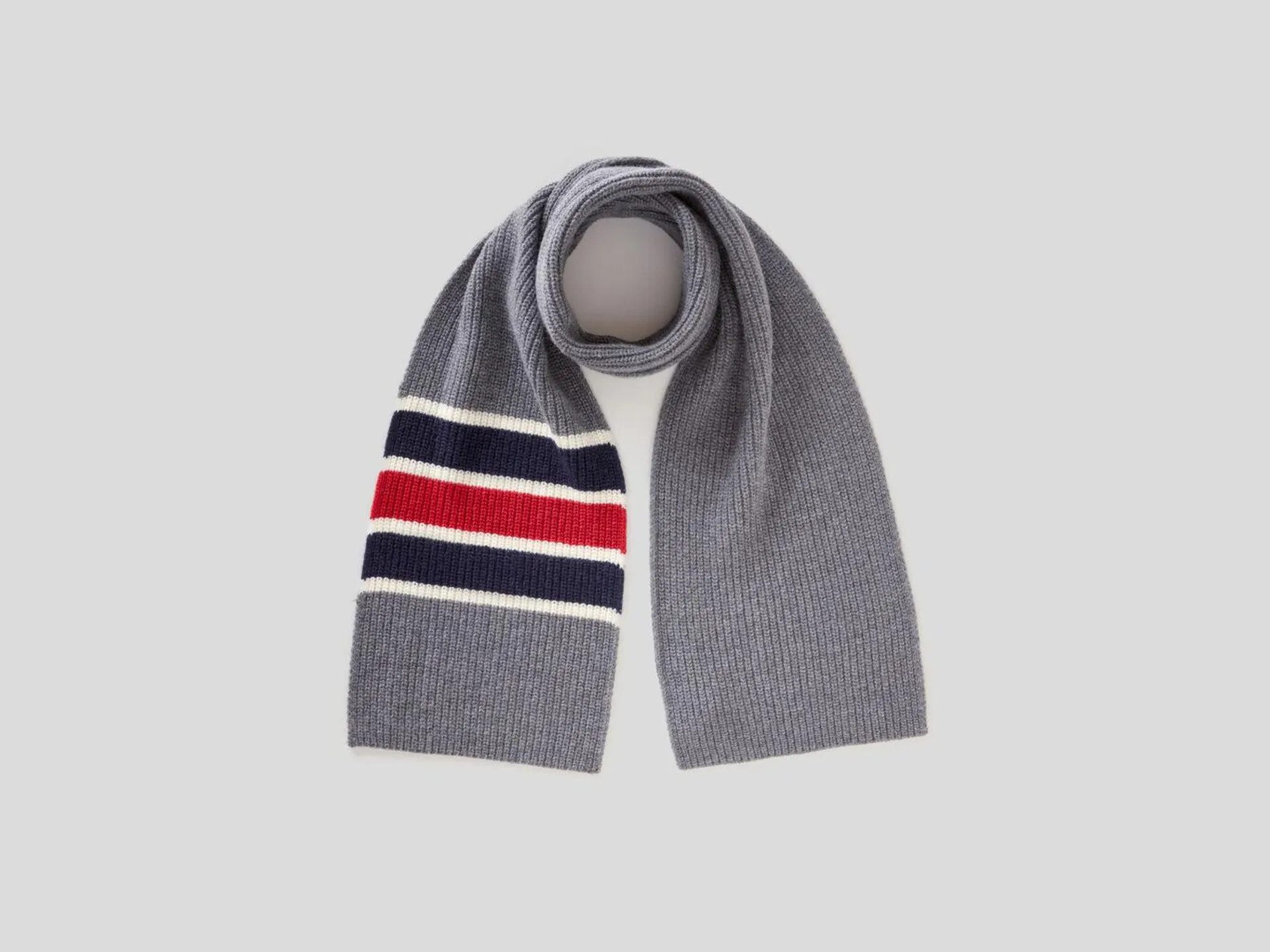 College-style scarf