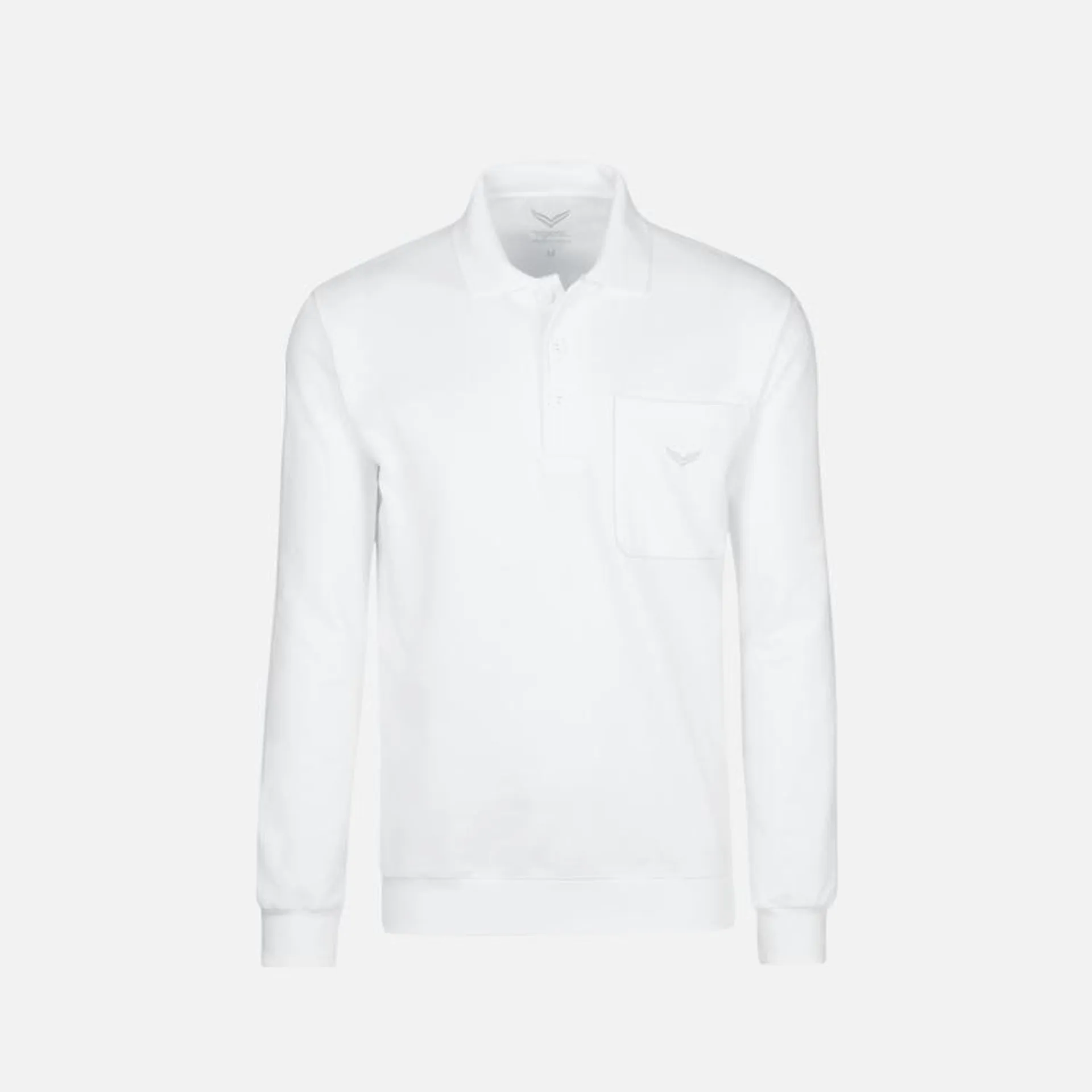 Poloshirt aus Sweat-Qualität Weiss
