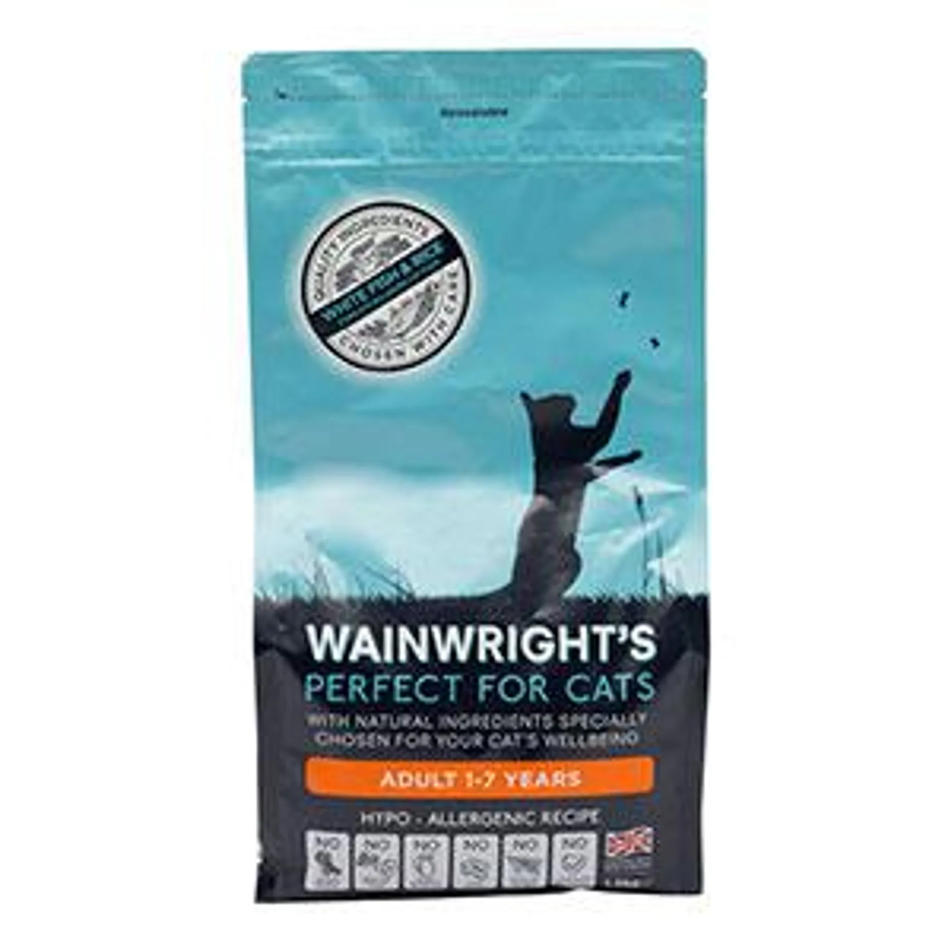 Wainwright's Complete Adult Dry Cat Food Fish and Rice 1.5kg