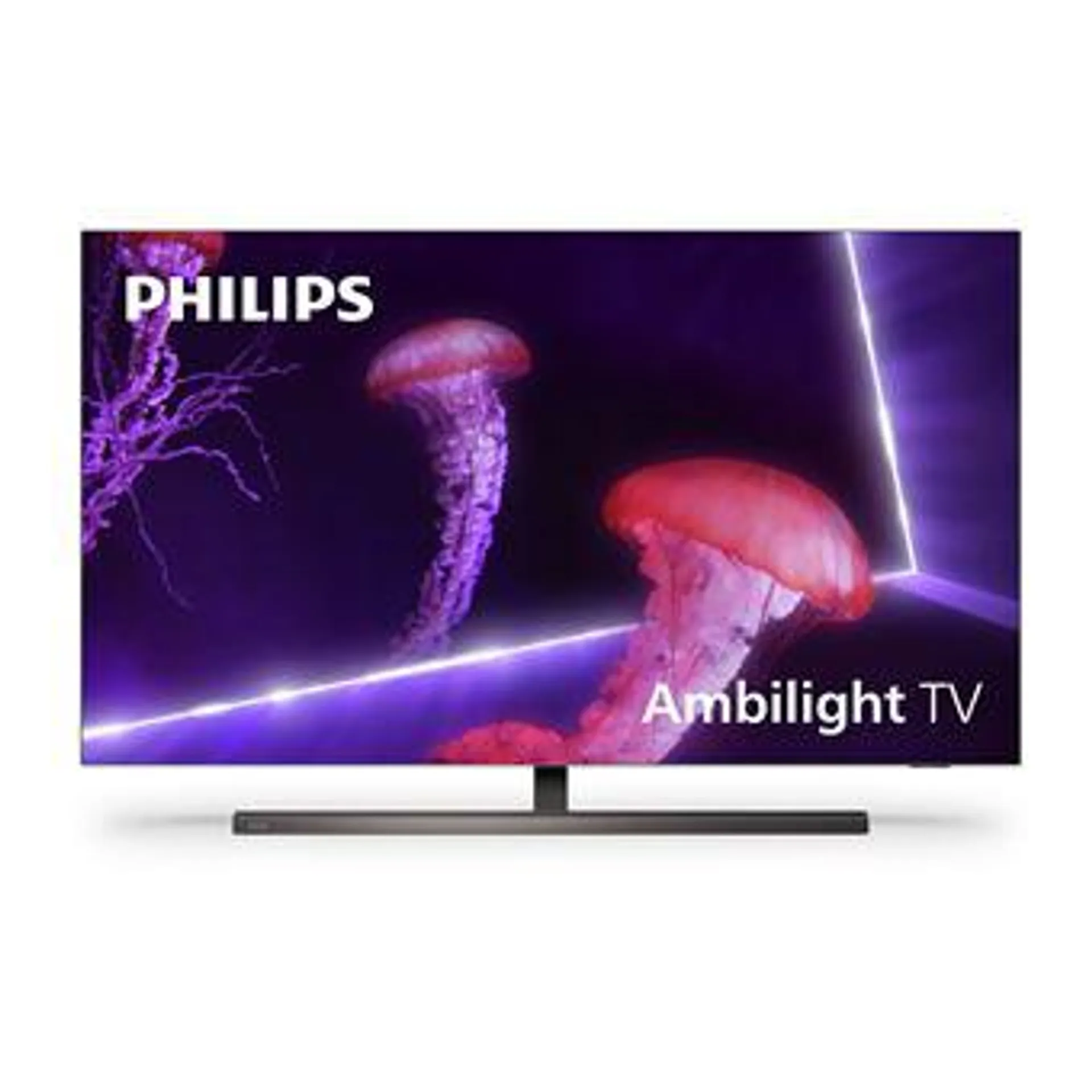 TV OLED Philips 65OLED887 164 cm Ambilight 4K UHD Android TV Métal chrome foncé