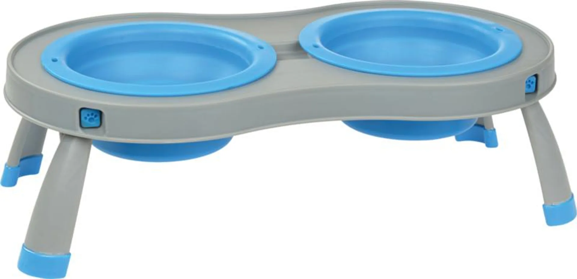 Dogs Creek Double Travel Feeding Bowl with Stand