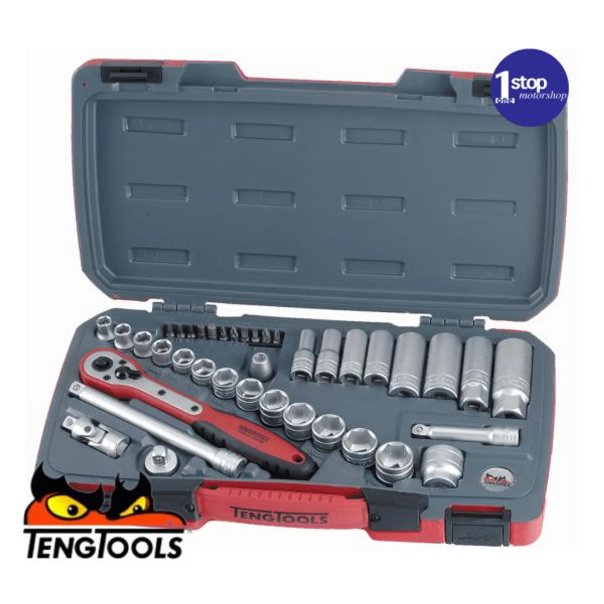 Teng Tools T3839 39 Piece 3/8″ Drive Socket Set