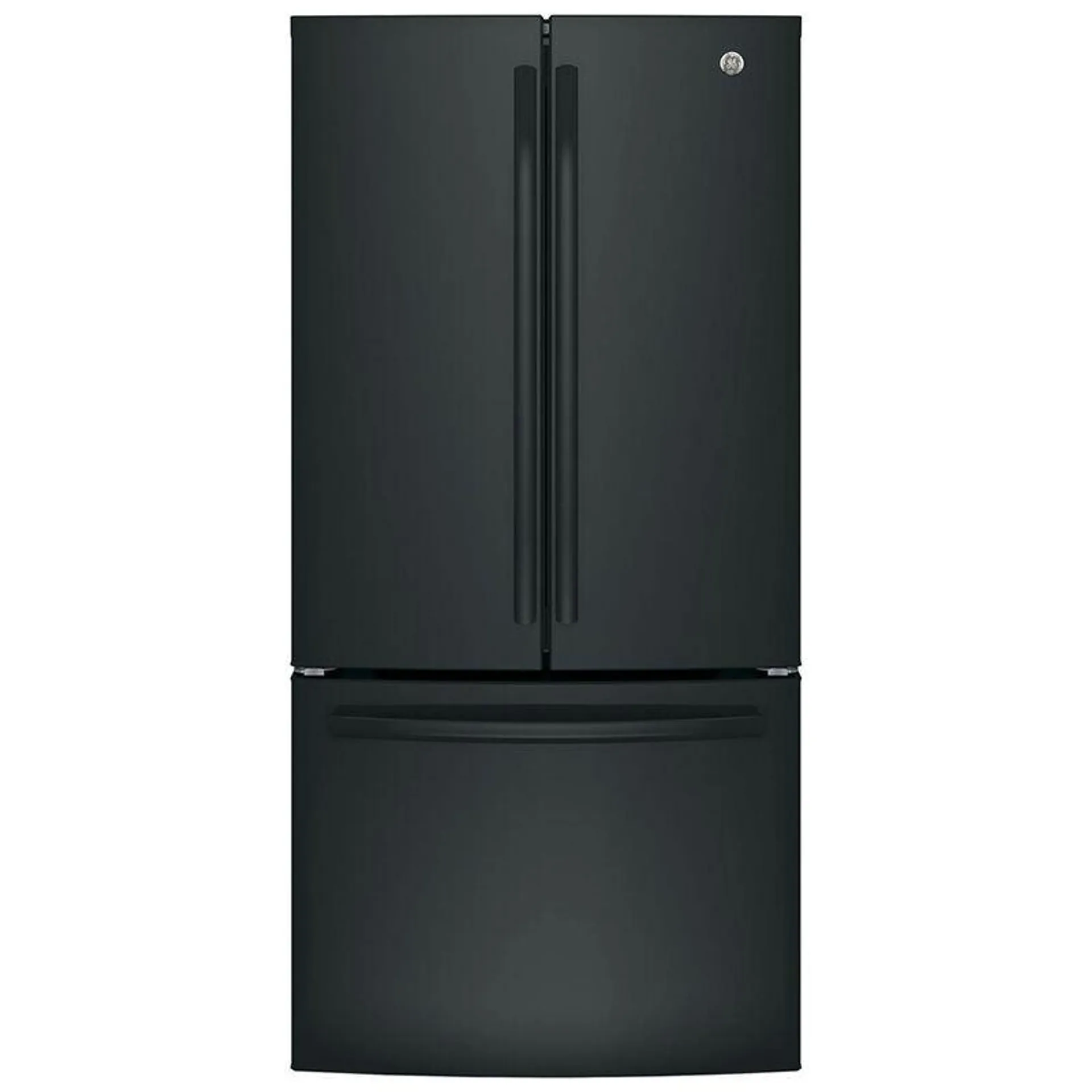GE 33 in. 18.6 cu. ft. French Door Refrigerator - Black