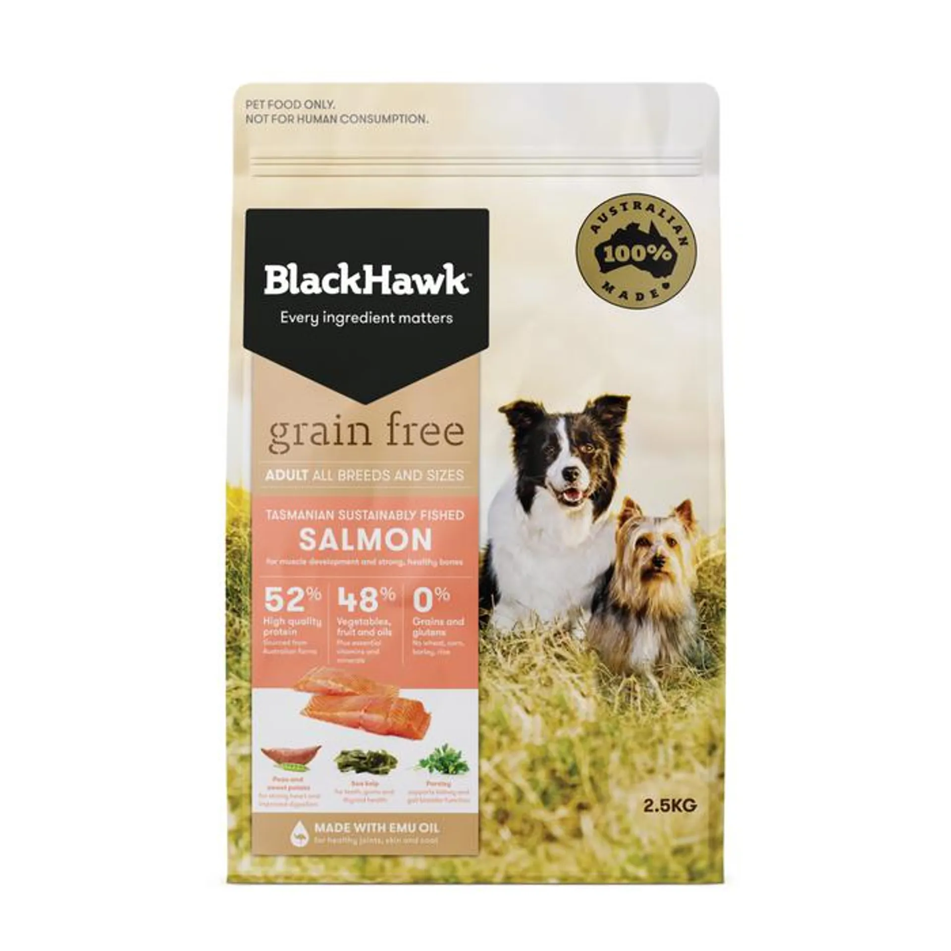 Black Hawk Salmon Grain Free Dog Food 2.5kg