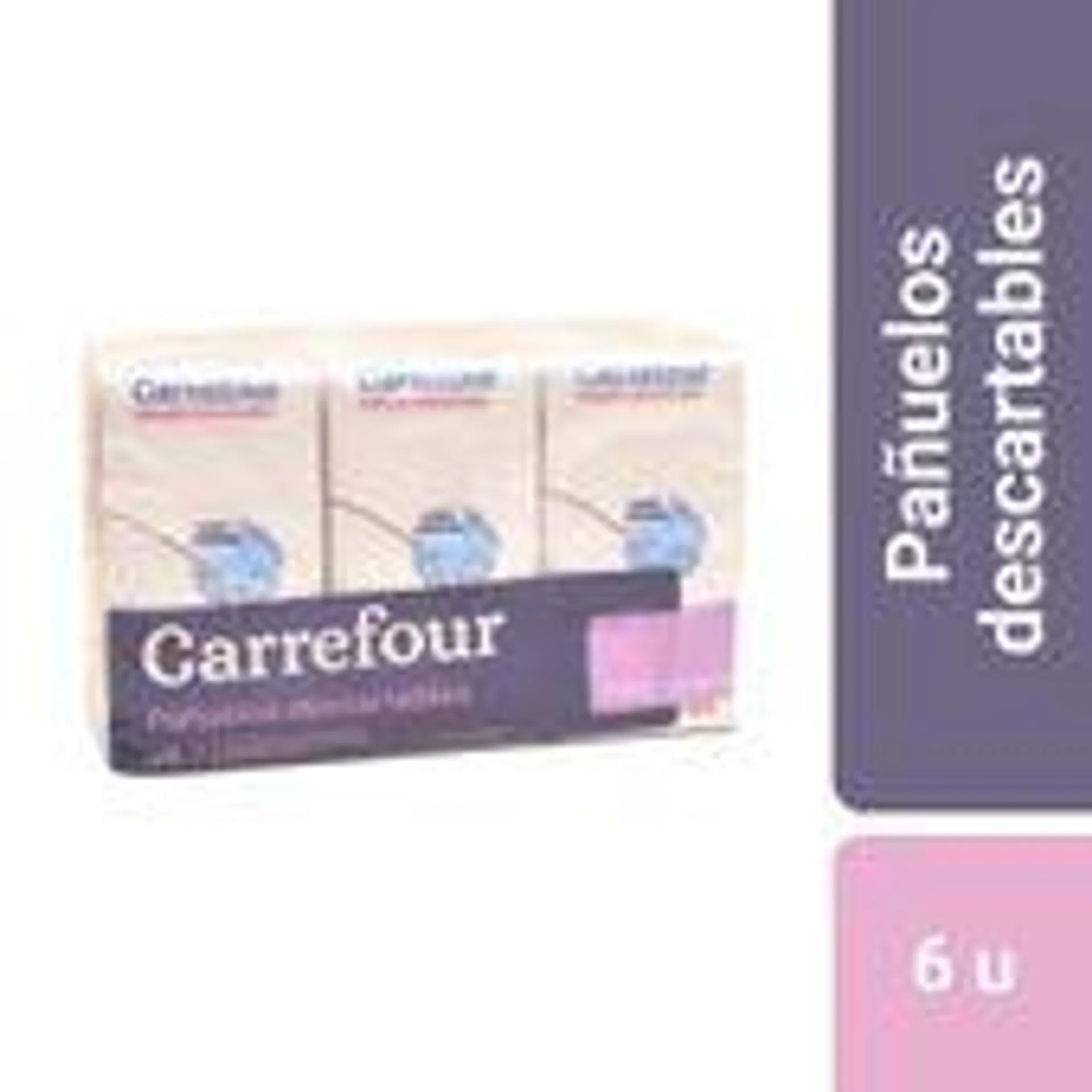 Pañuelos descartables Carrefour pocket 6 u.