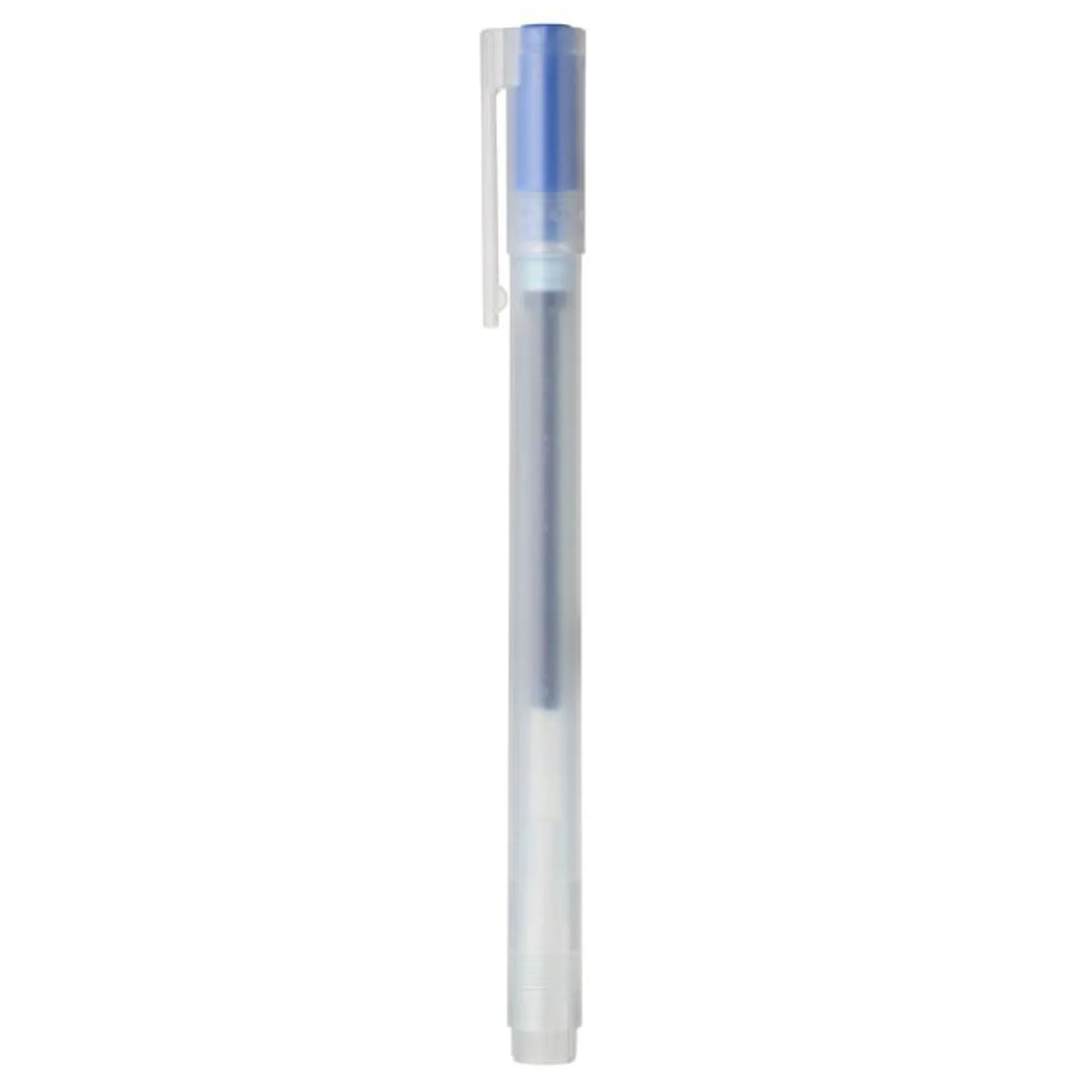 Gel Ink Cap Type Ballpoint Pen, 0.38 mm, Blue