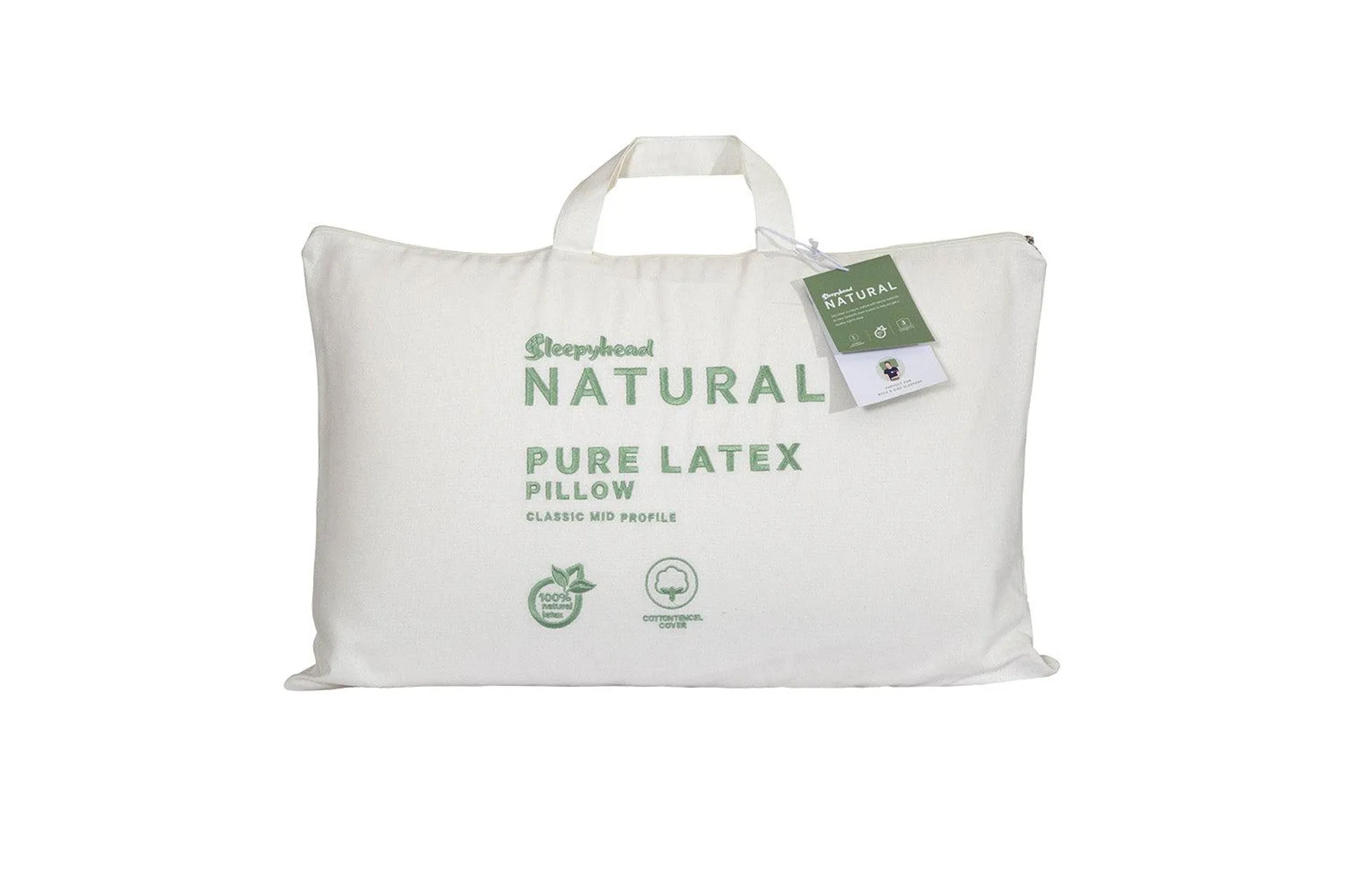 Sleepyhead Natural Pure Latex Classic Mid Profile Pillow