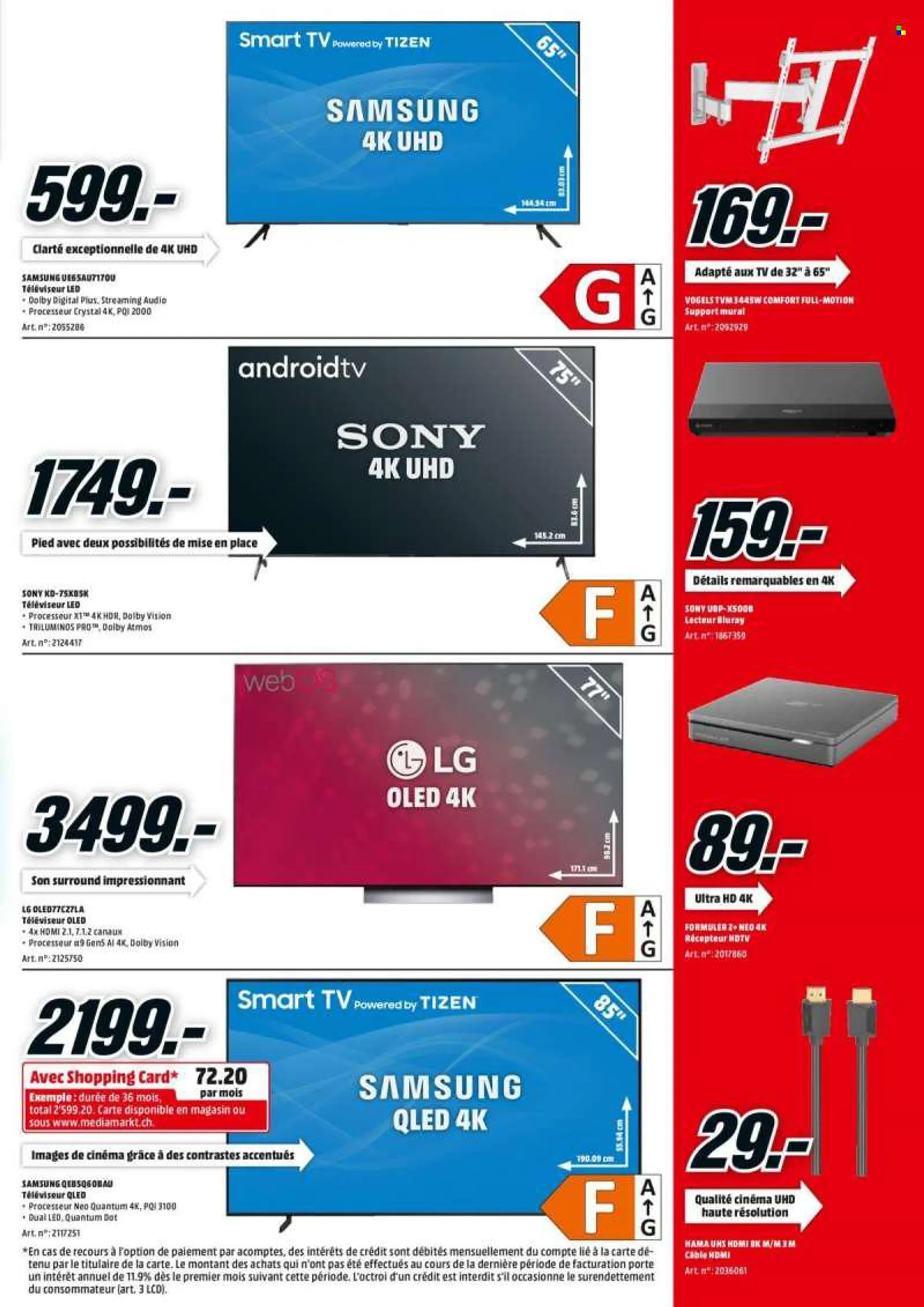 Prospekte MediaMarkt - 15.8.2022 - 22.8.2022 - Produkte in Aktion - Smart TV, Sony, Samsung, LG. Seite 3.
