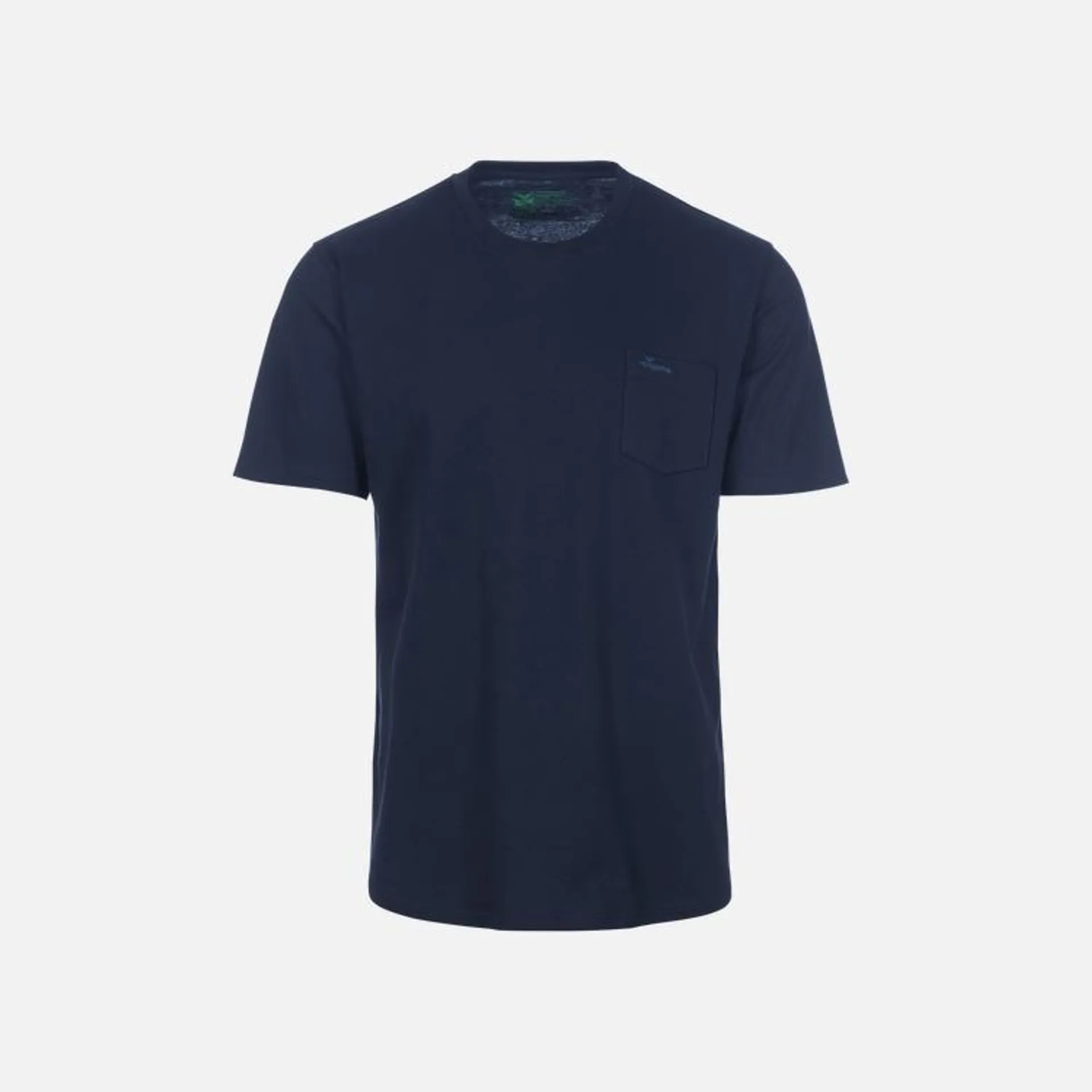 T-Shirt aus Biobaumwolle mit Brusttasche Navy-C2C