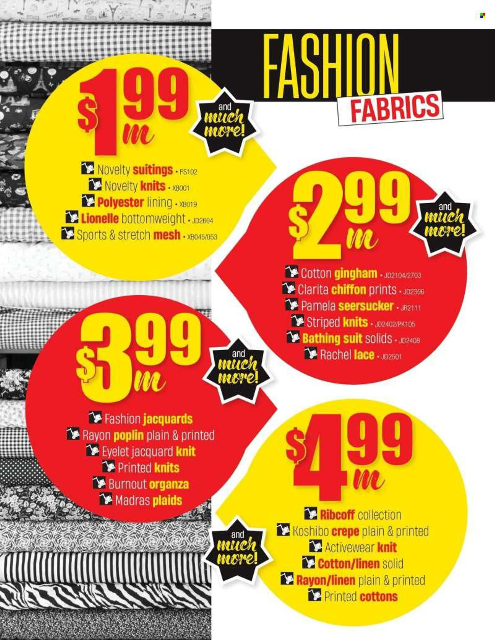 Fabricville Flyer - August 02, 2022 - August 30, 2022 - Sales products - linens. Page 2.