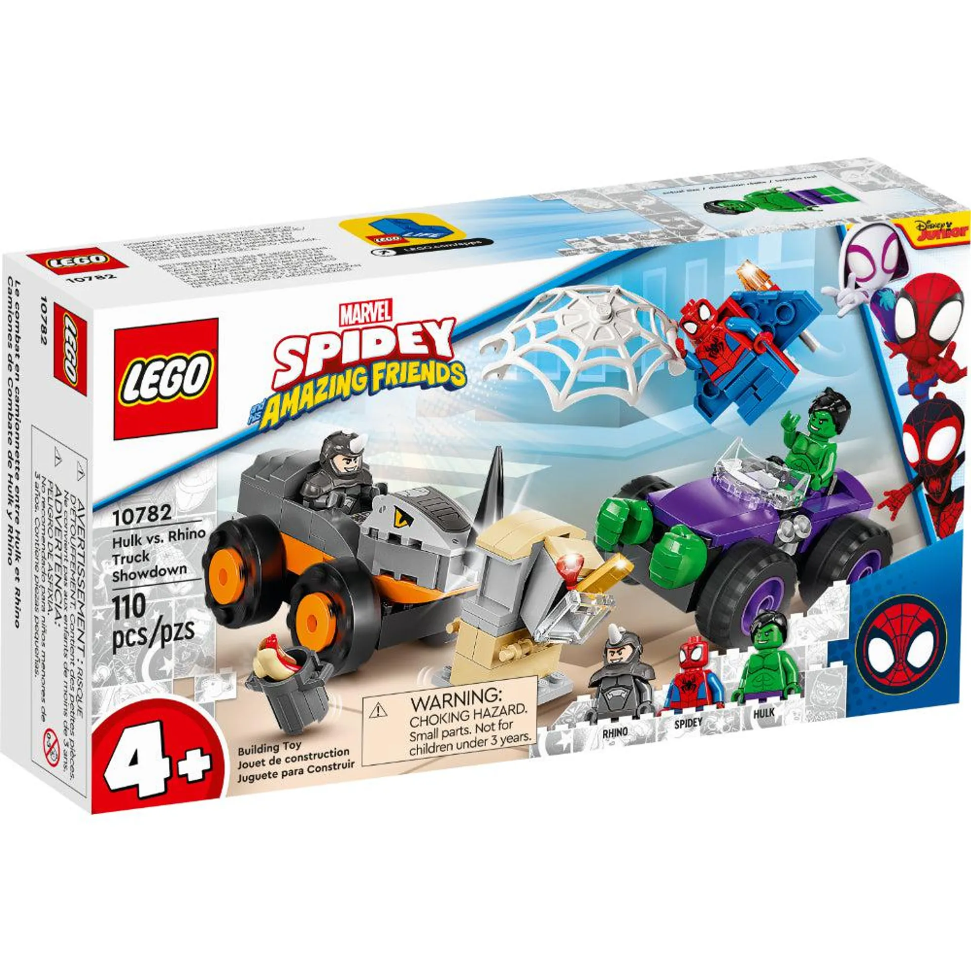 LEGO® Marvel Spidey Y Su Superequipo Camiones De Combate De Hulk Y Rino
