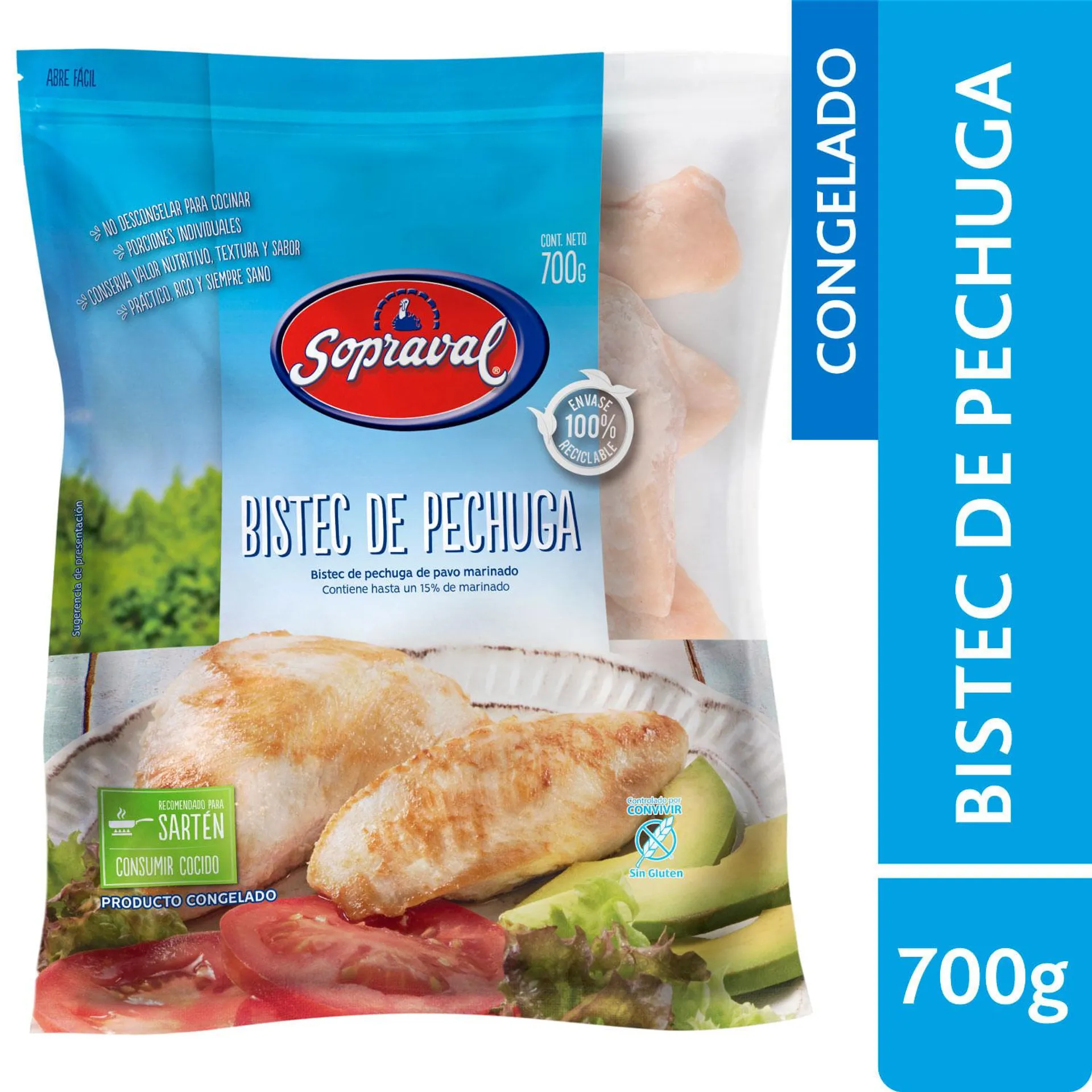 Bistec de pavo Sopraval 700 g