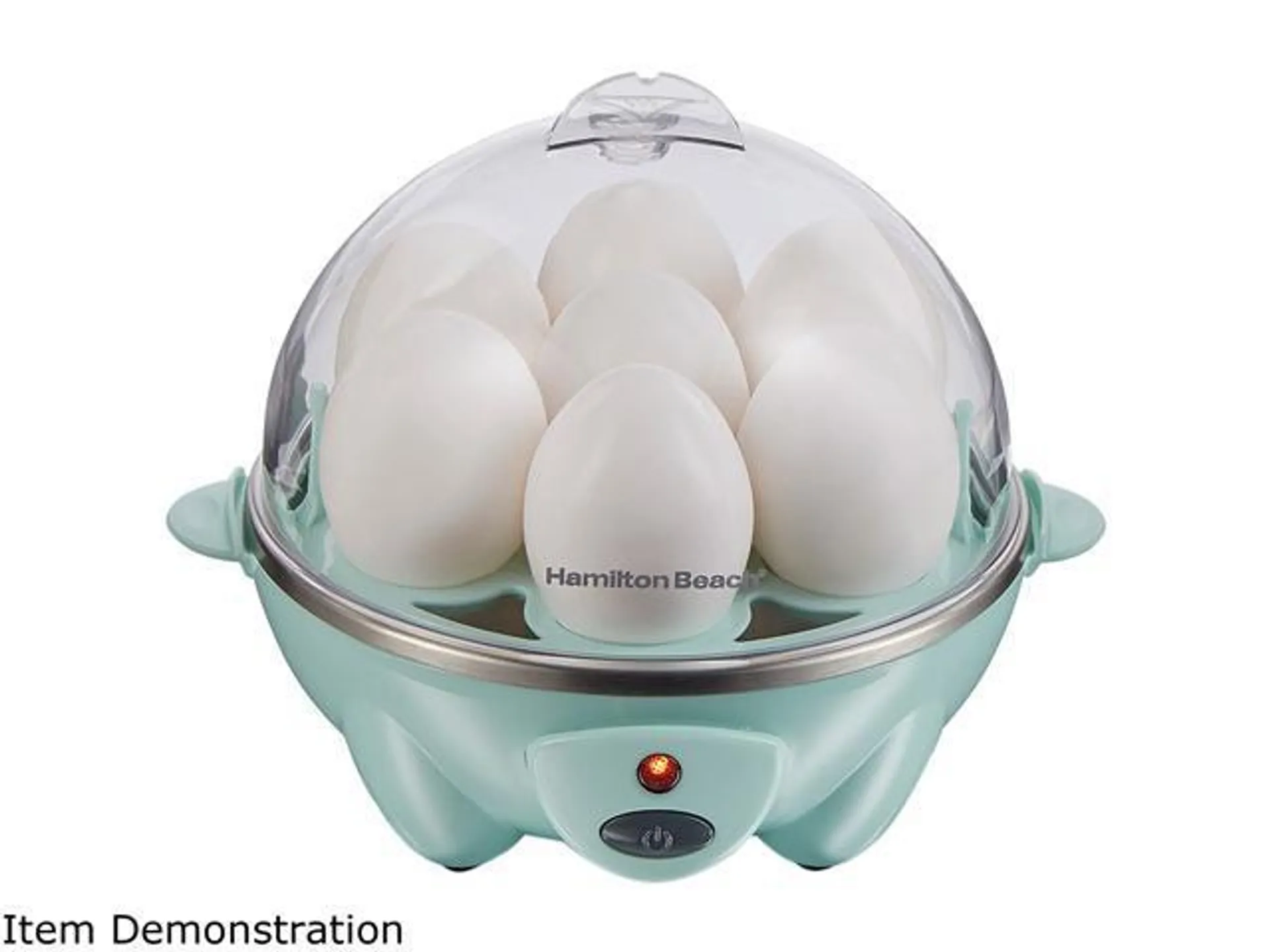 Hamilton Beach 25504 Teal 3-in-1 Egg Cooker with 7 Egg Capacity