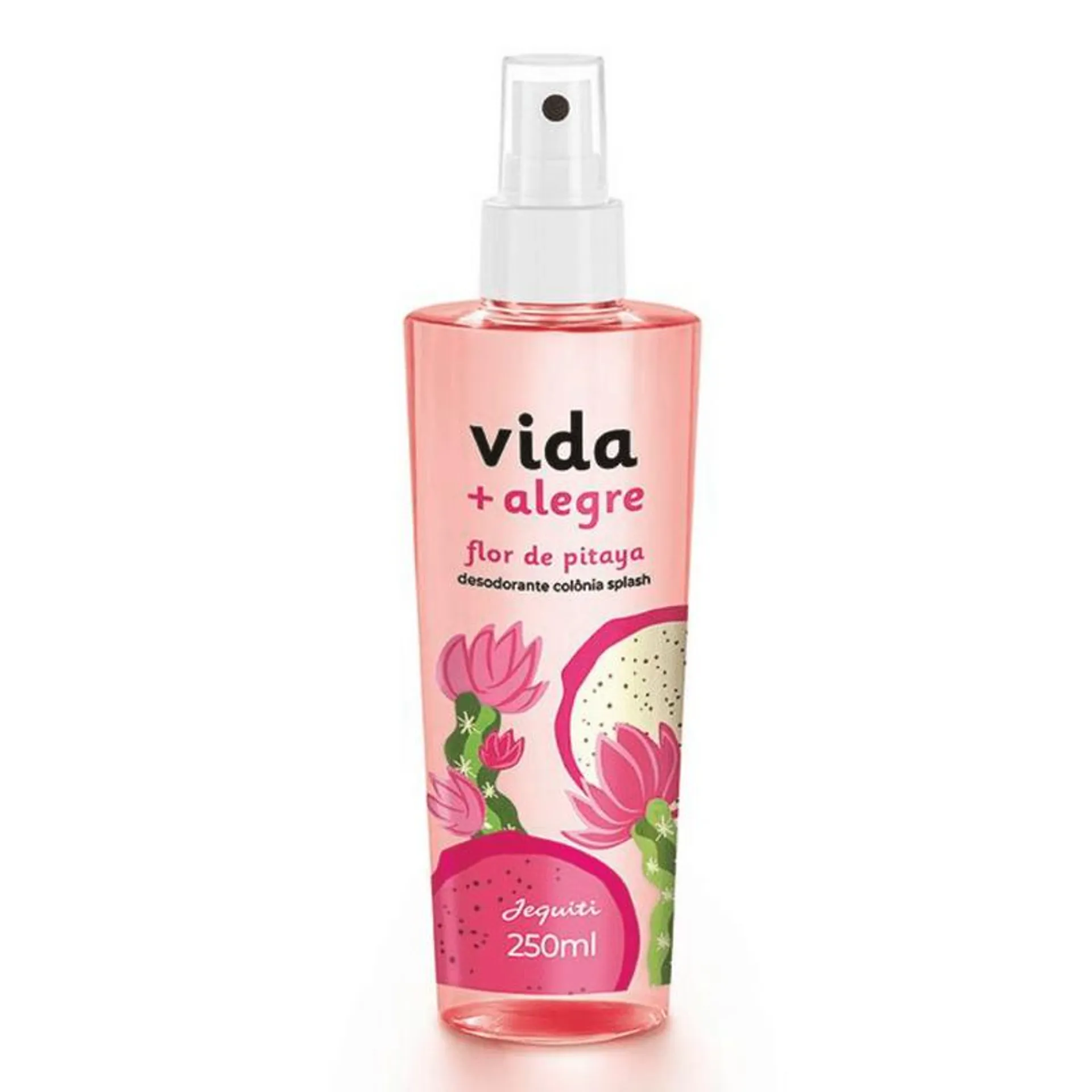 Desodorante Colônia Splash Vida + Alegre Flor de Pitaya Jequiti