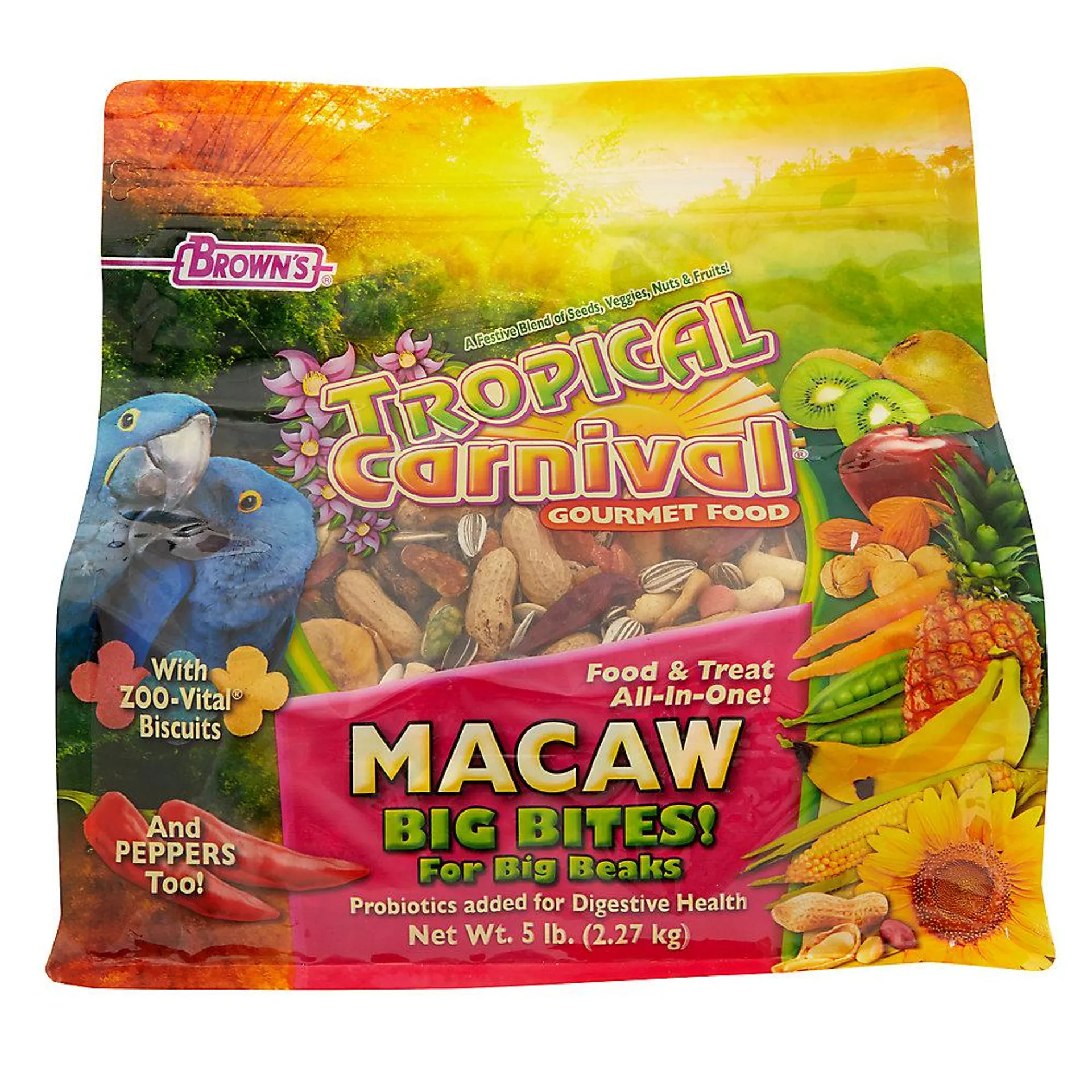 Brown's® Tropical Carnival® Gourmet Big Bites Macaw Food