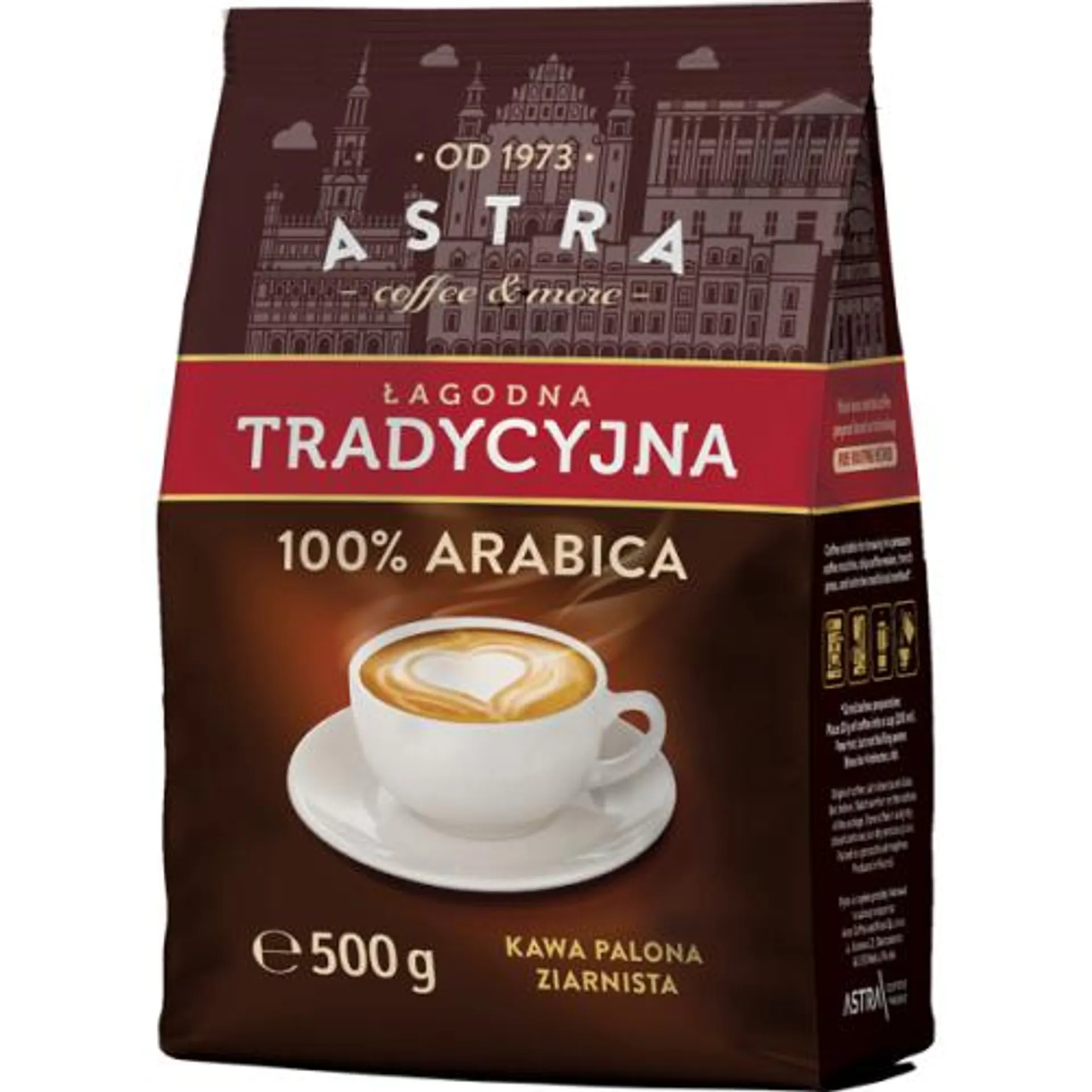 Kawa Astra Łagodna Tradycyjna ziarnista 500g