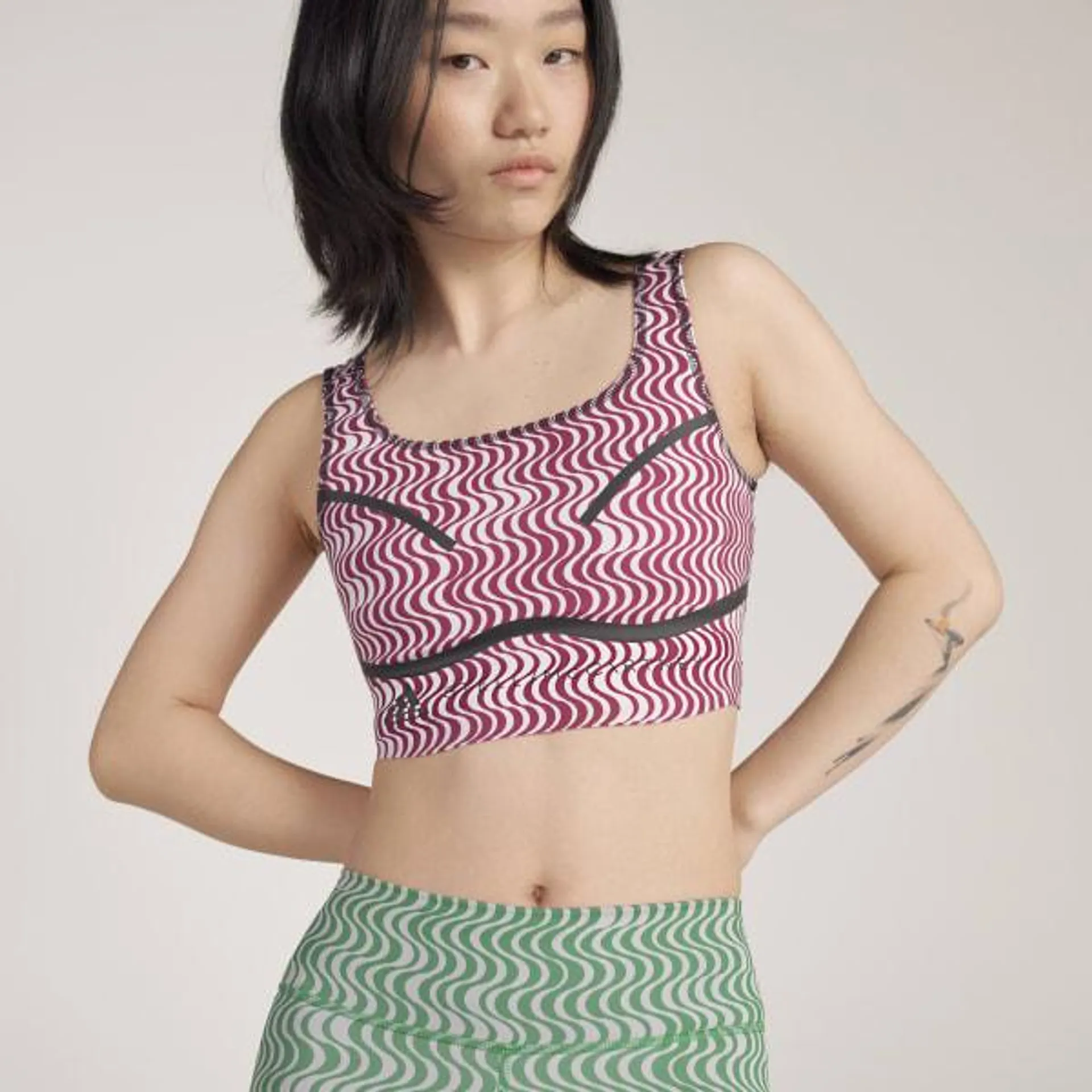 Top adidas by Stella McCartney TruePurpose Printed Crop