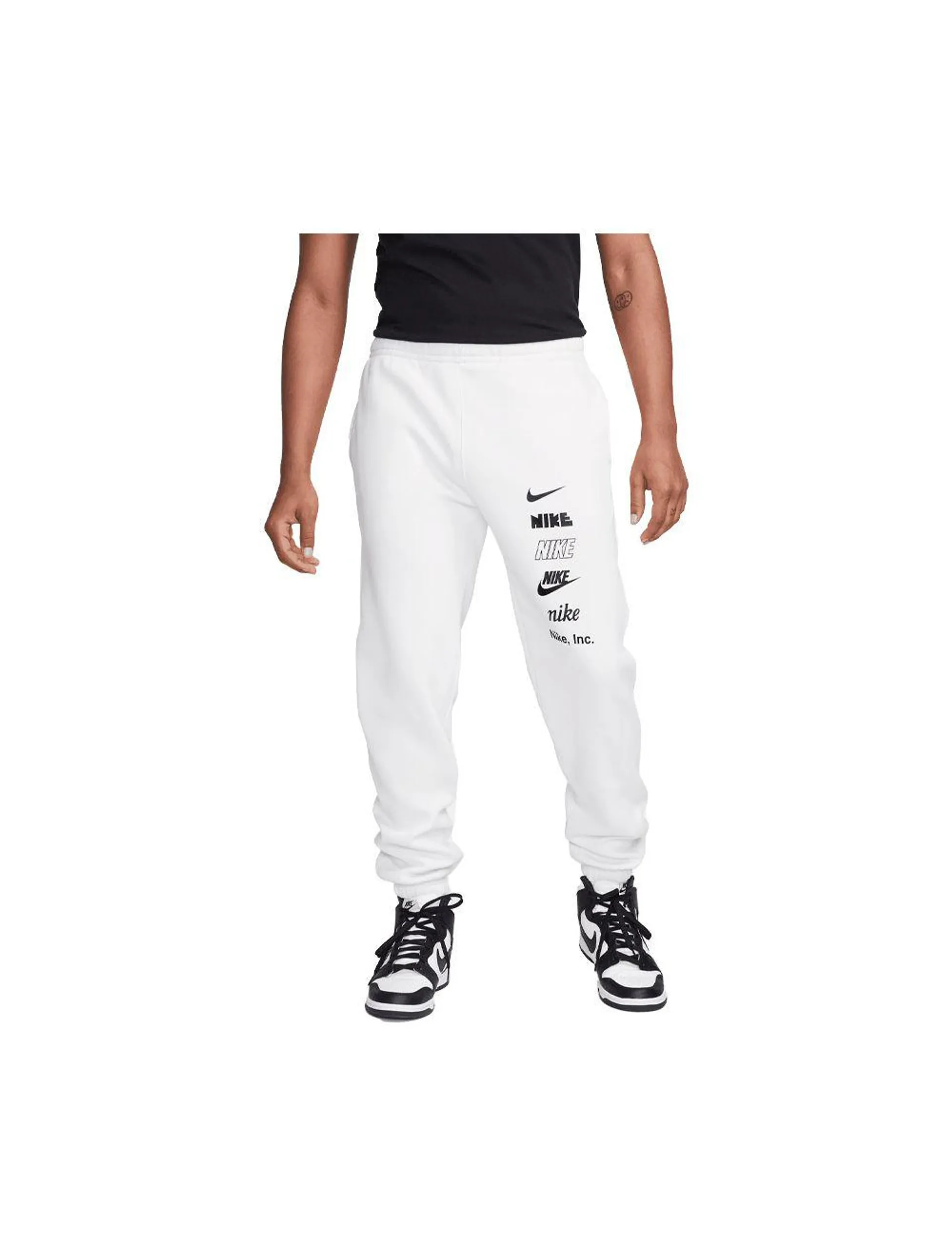 Nike Club+ Fleece BB CF Pants Mens Phantom White