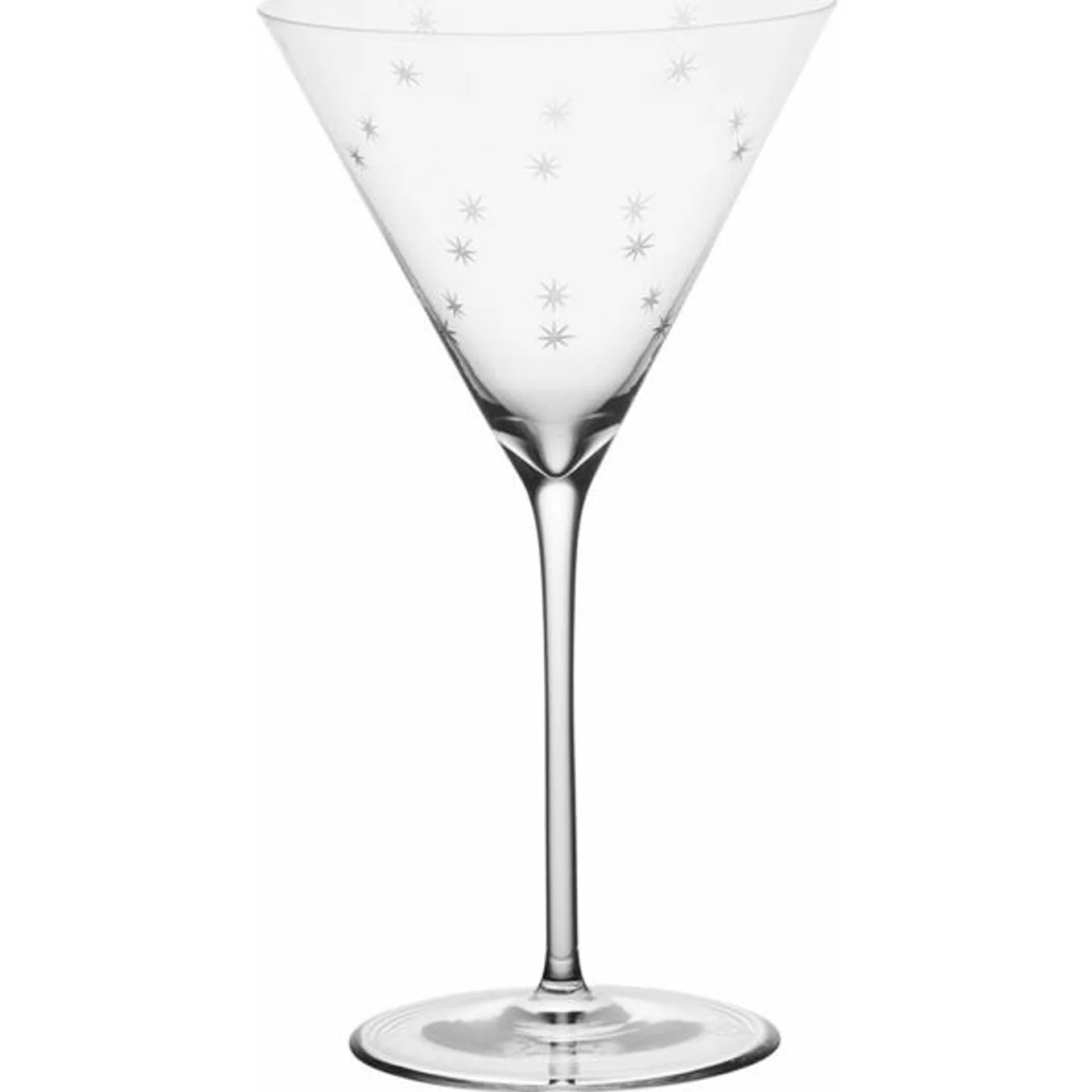 Richard Brendon Star Cut Martini Glass Set Of 2 - RBCS005