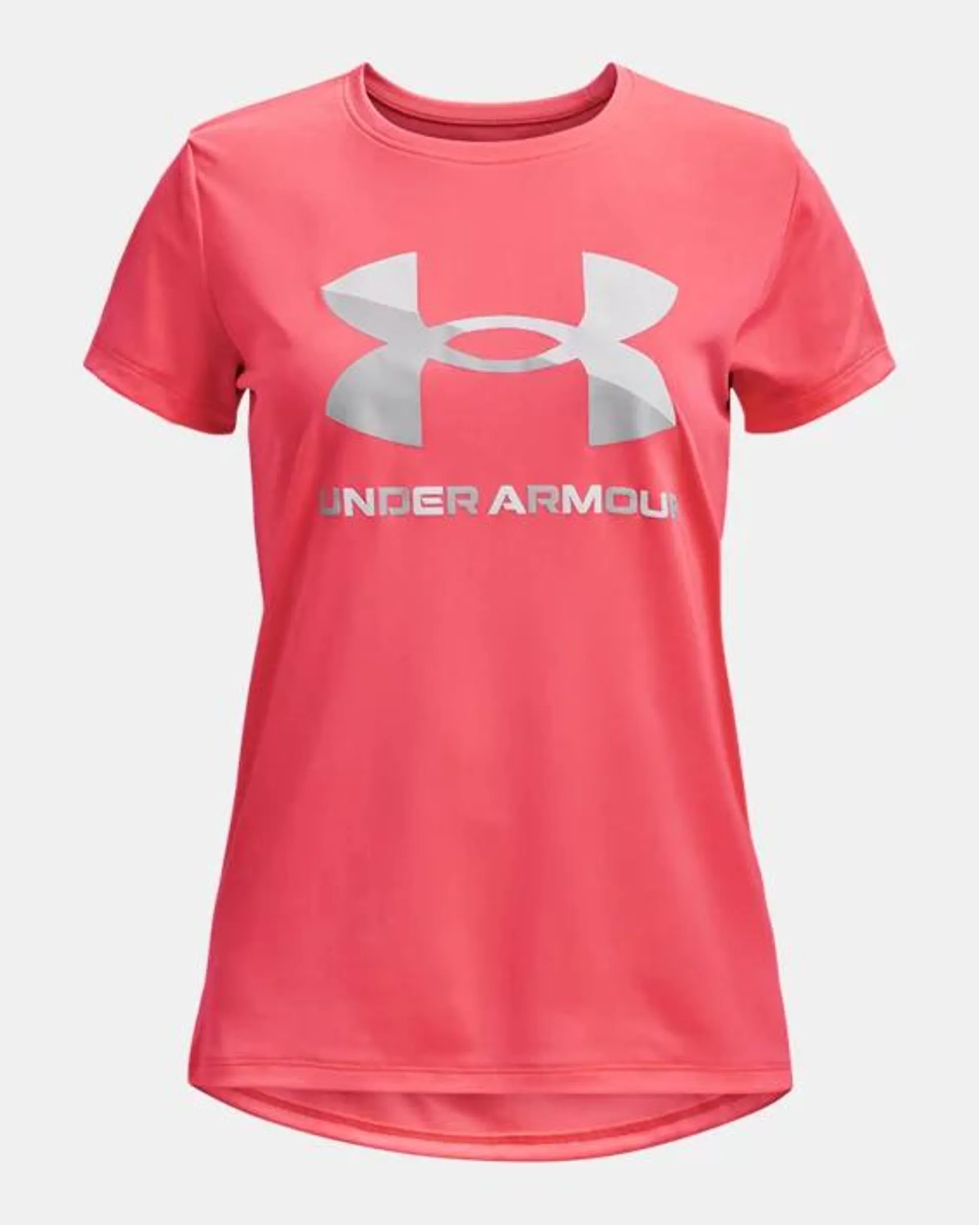 Girls' UA Velocity Big Logo Short Sleeve