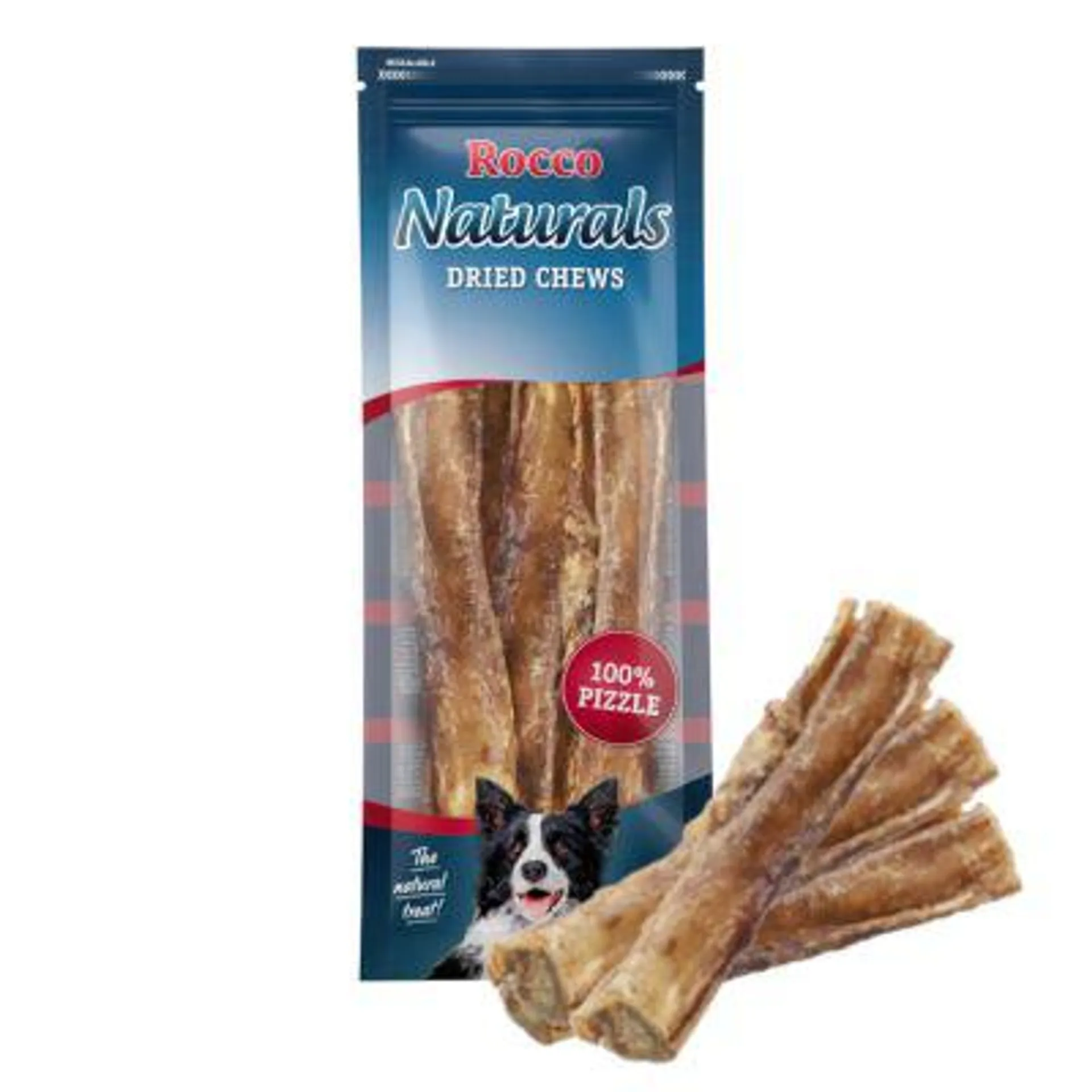 Rocco Naturals snacks de nervo de boi para cães