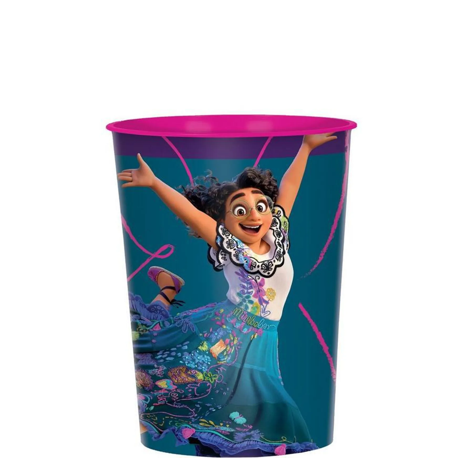 Mirabel Plastic Favor Cup, 16oz - Encanto