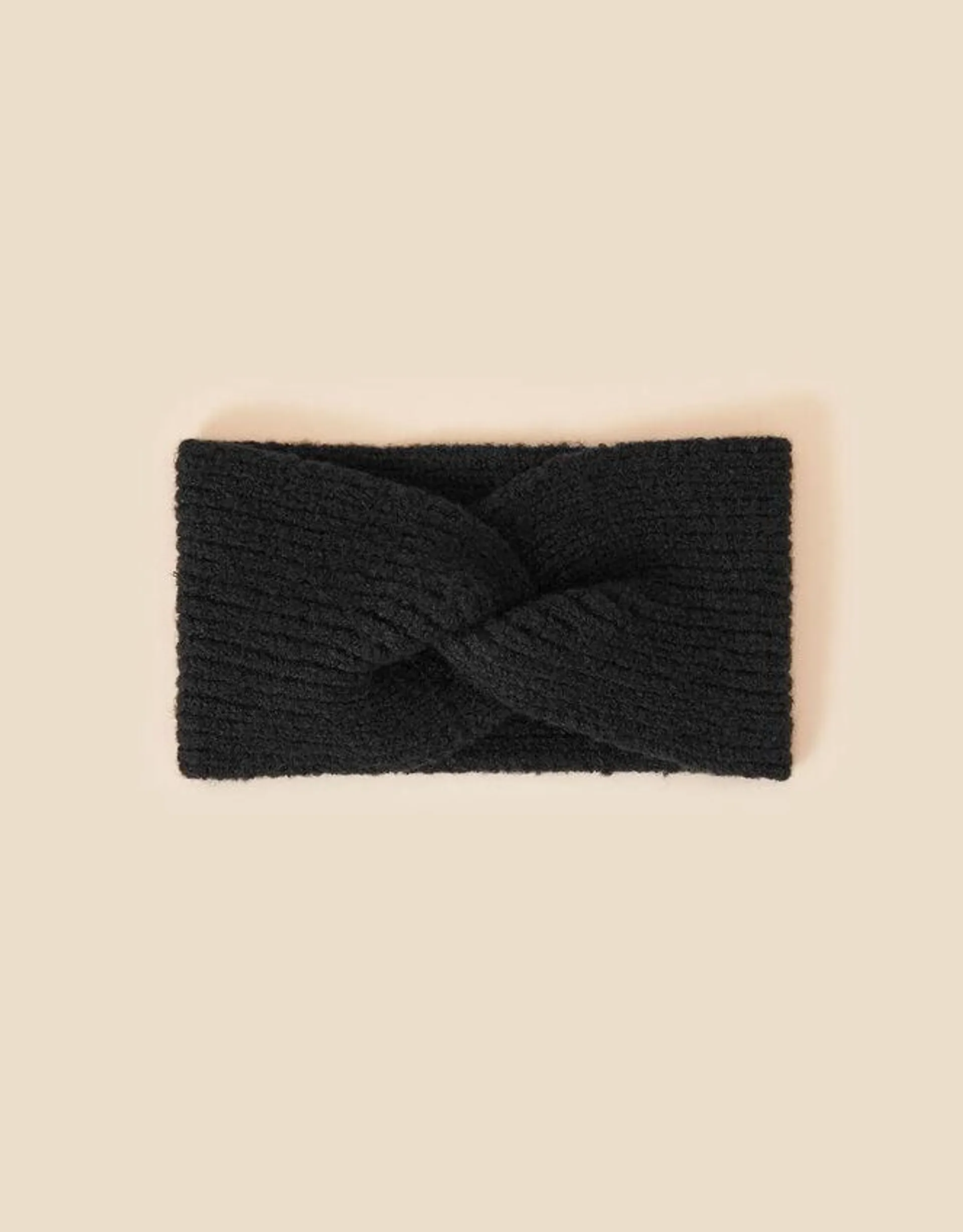 Soft Knit Bando Black