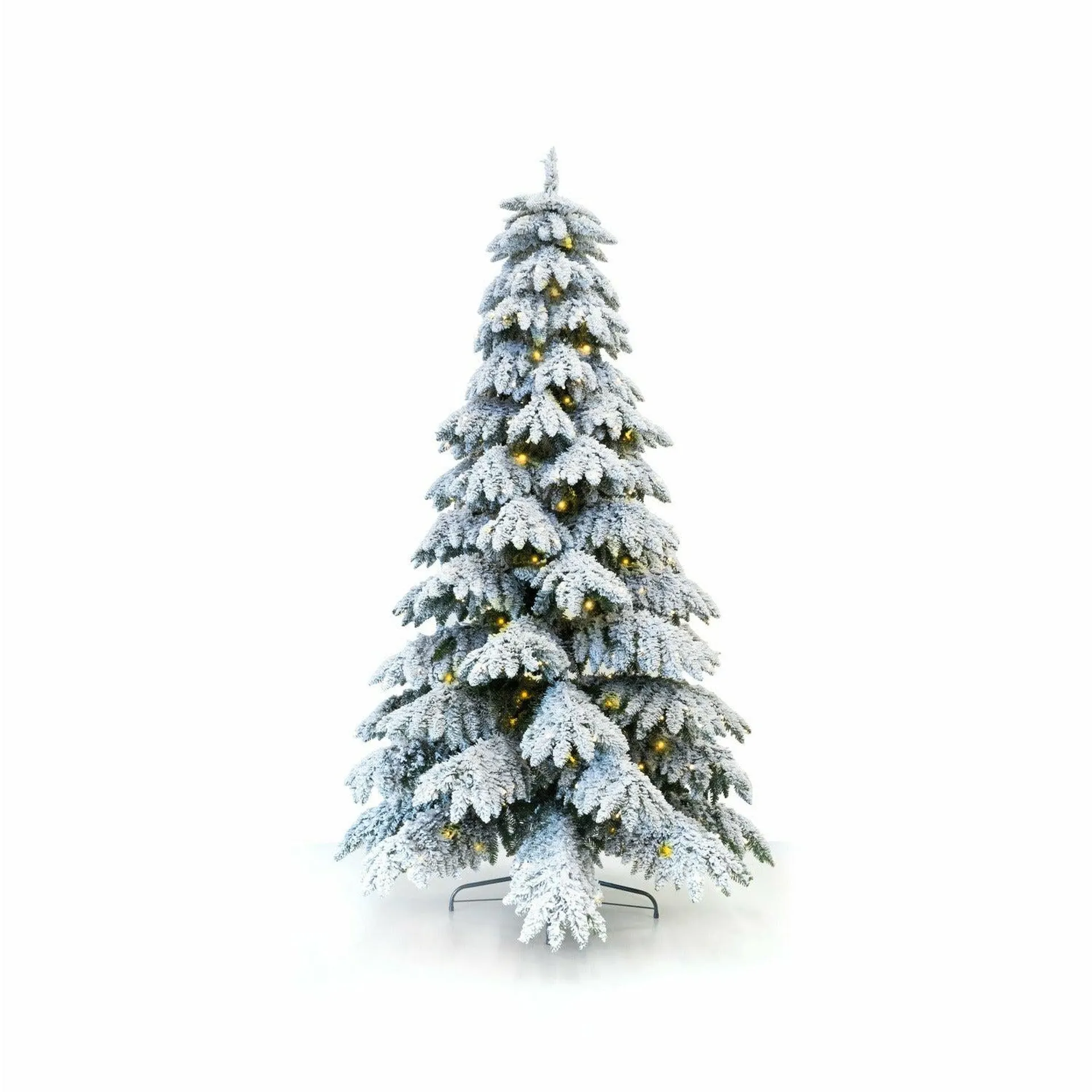 Albero di Natale Acero Innevato con 400 led h180 cm