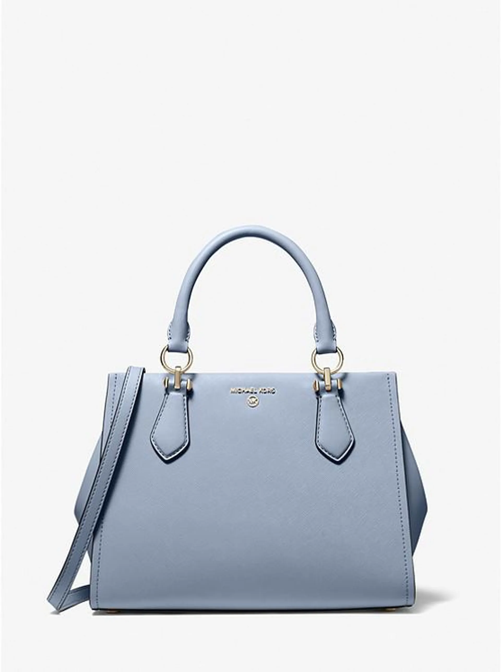 Marilyn Medium Saffiano Leather Satchel