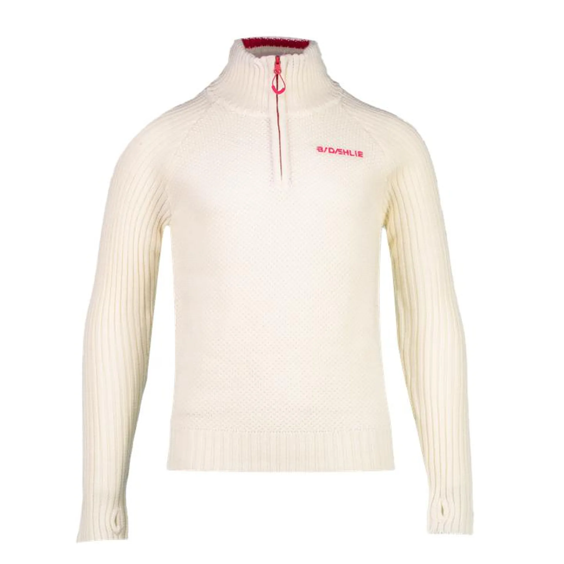 Half Zip Ice, nuorten pusero, Valkoinen