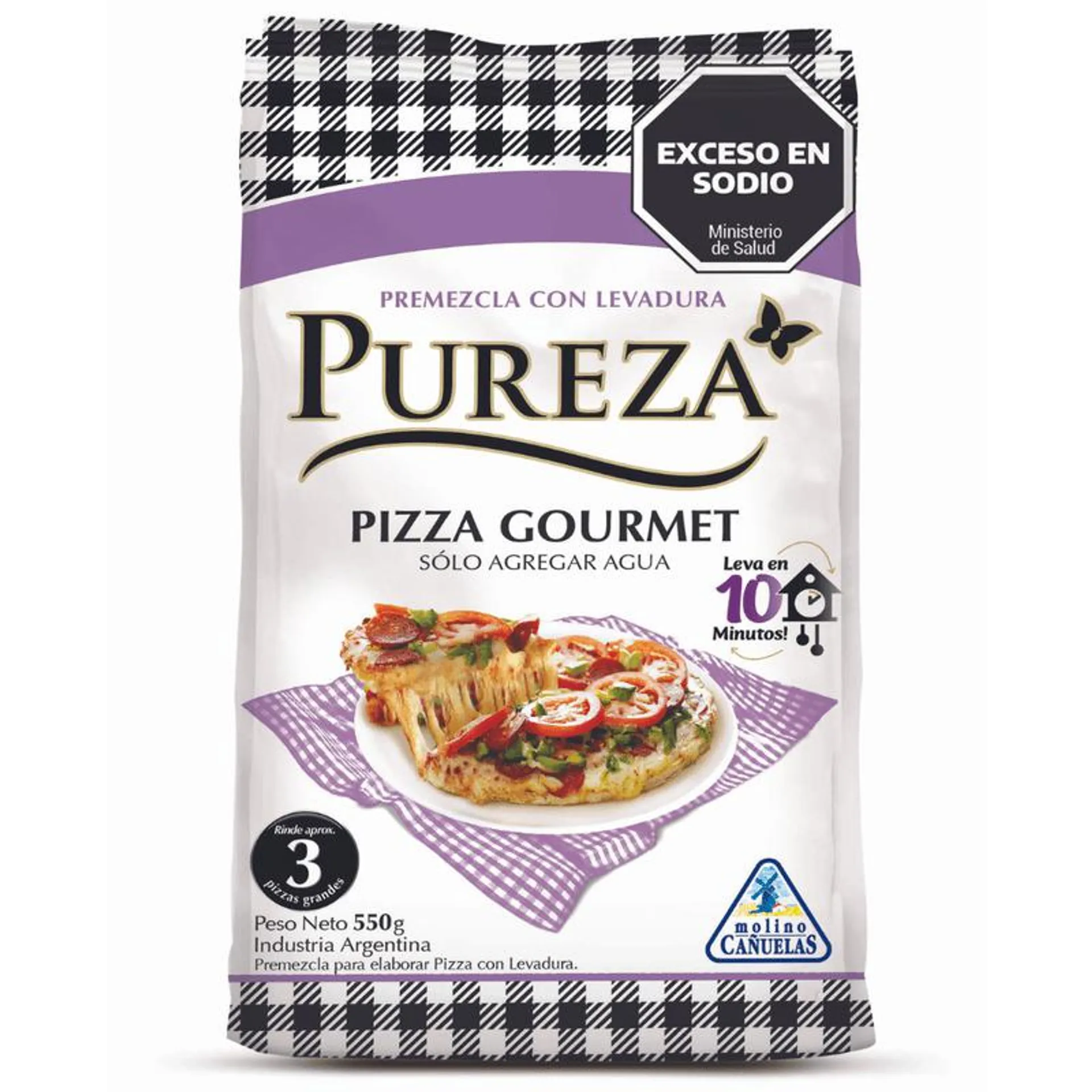 Premezcla para Pizza Pureza Clásica 550 Gr.