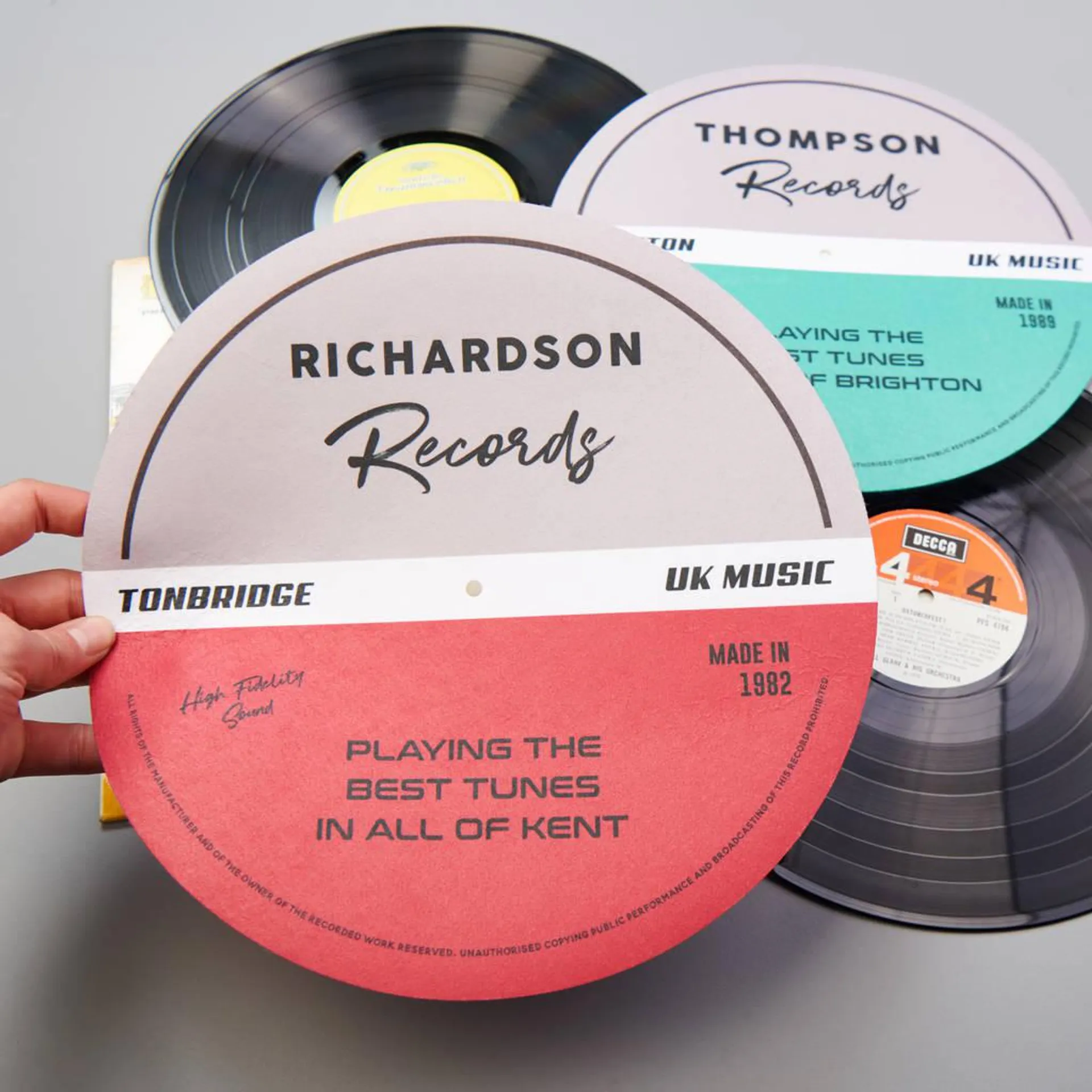 Personalised Vinyl Record Slipmat