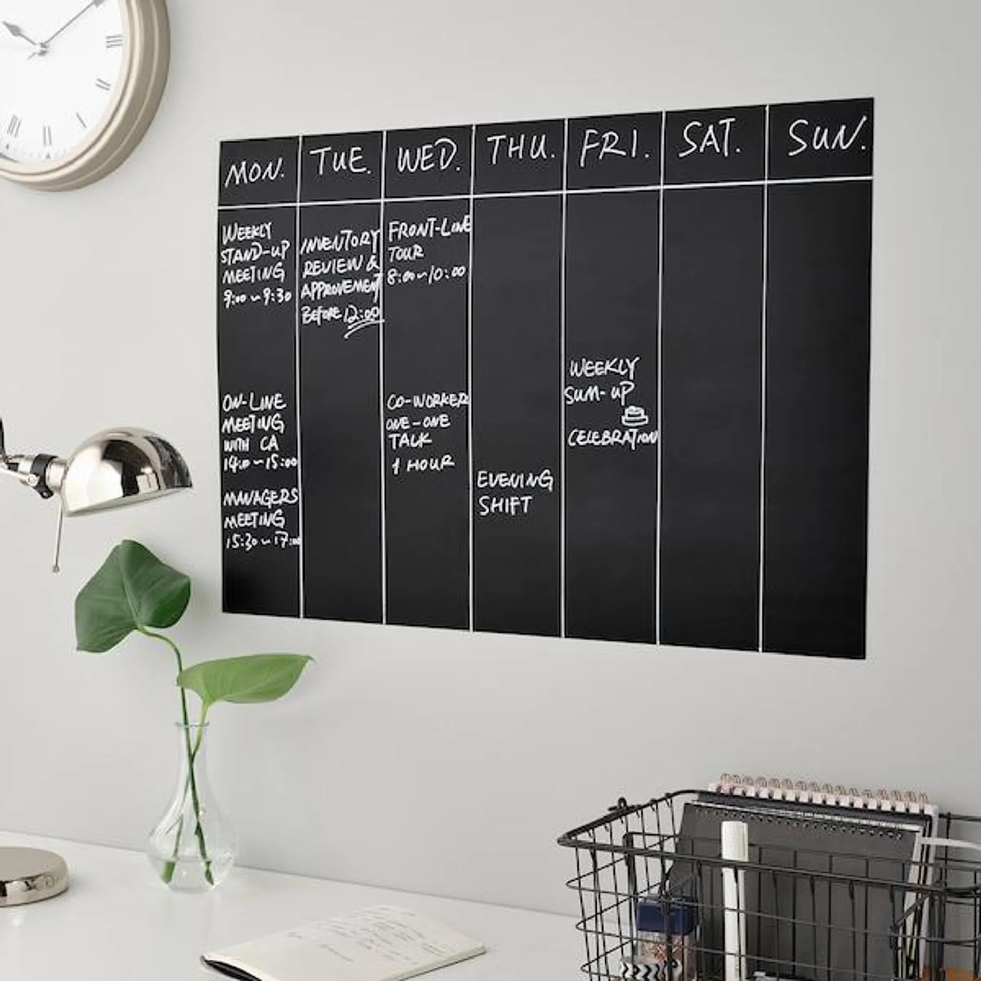 Memo board, black,