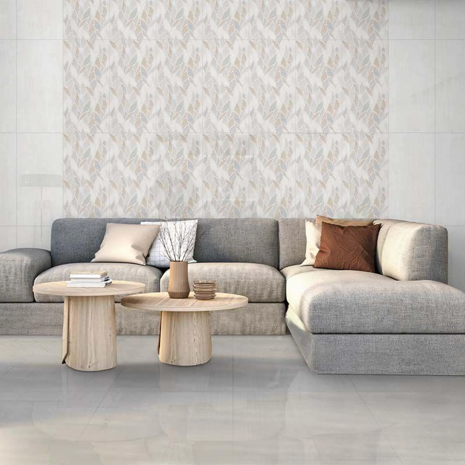 Vento Zen Shiny Ceramic Wall Tile 300mm x 600mm A-Grade