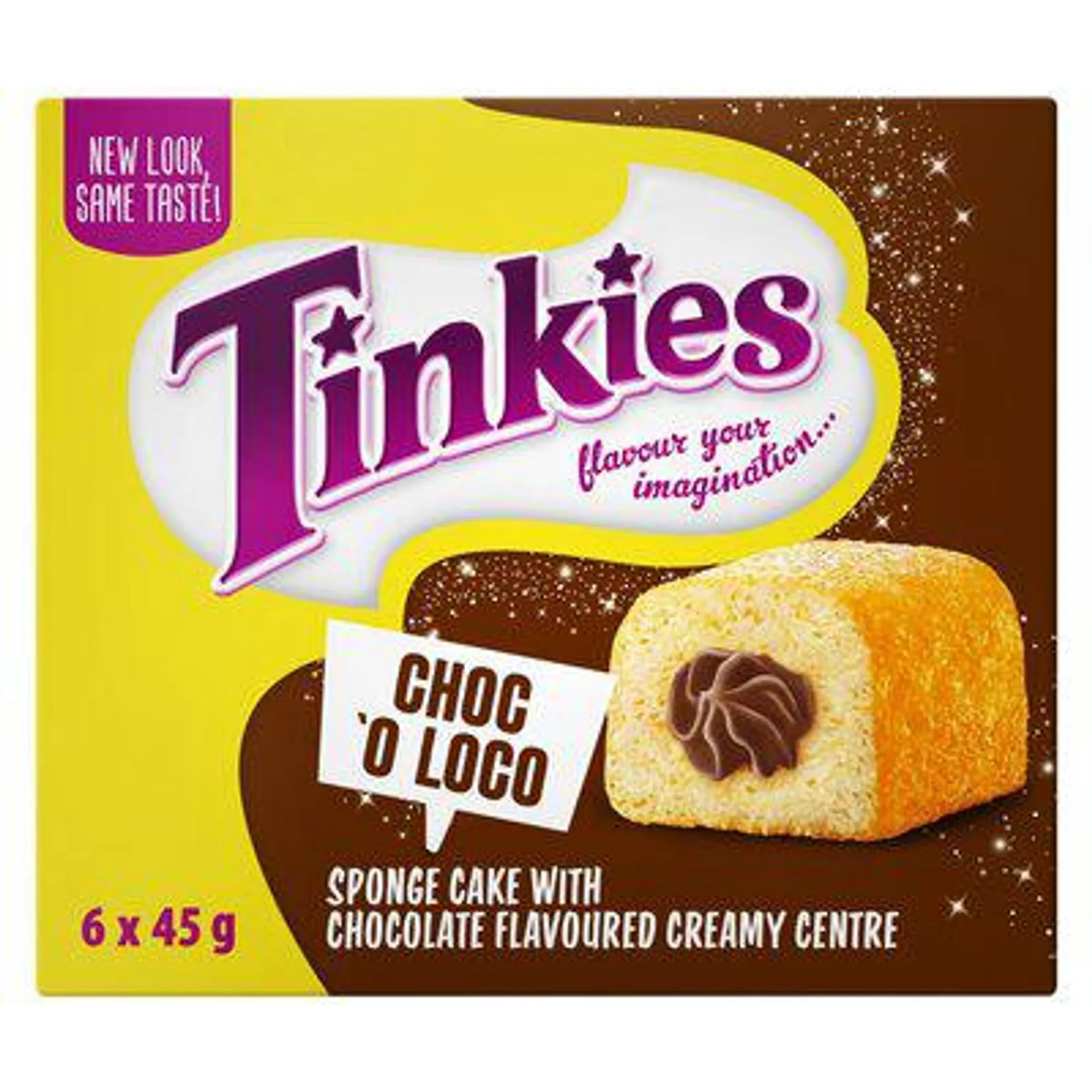 Tinkies Chocolate Potion Flavoured Creamy Sponge Cake 6s