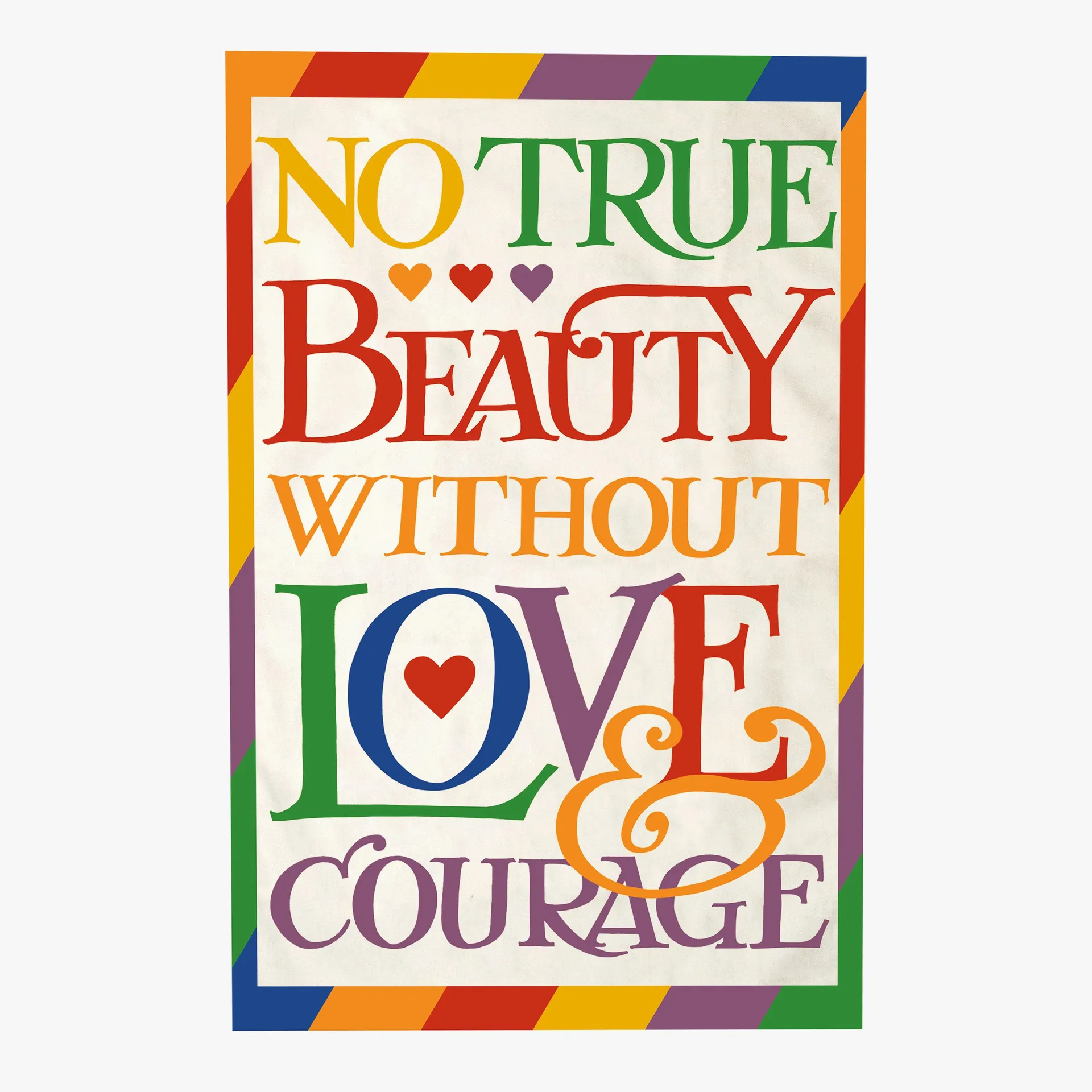 Rainbow Toast Love & Courage Tea Towel