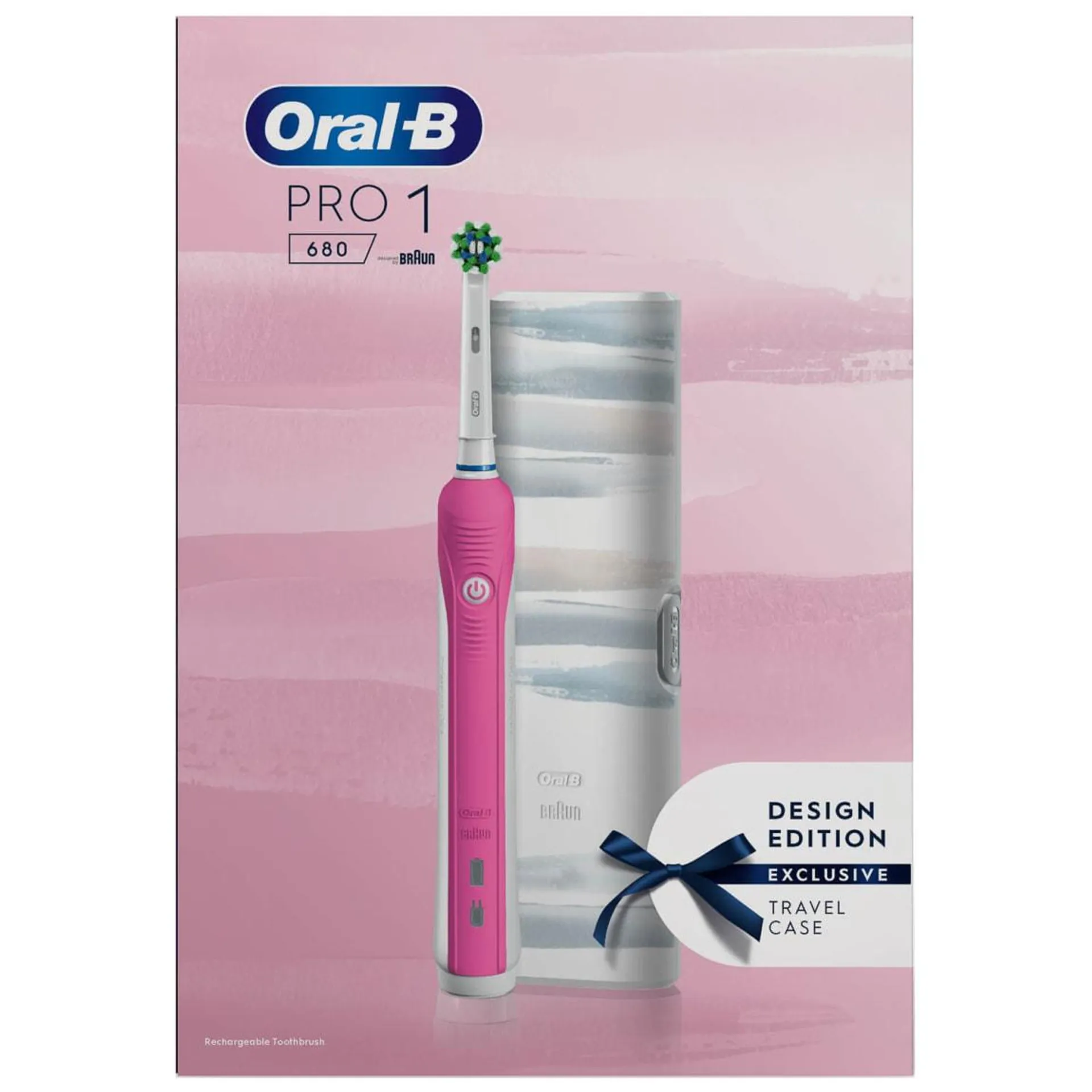 Oral-B Pro 1 680 Rechargeable Toothbrush - Pink