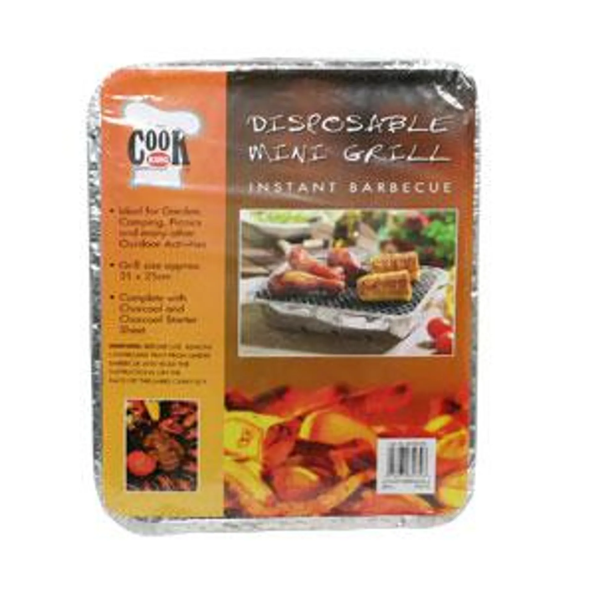 Zip large Disposable BBQ with real charcoal
