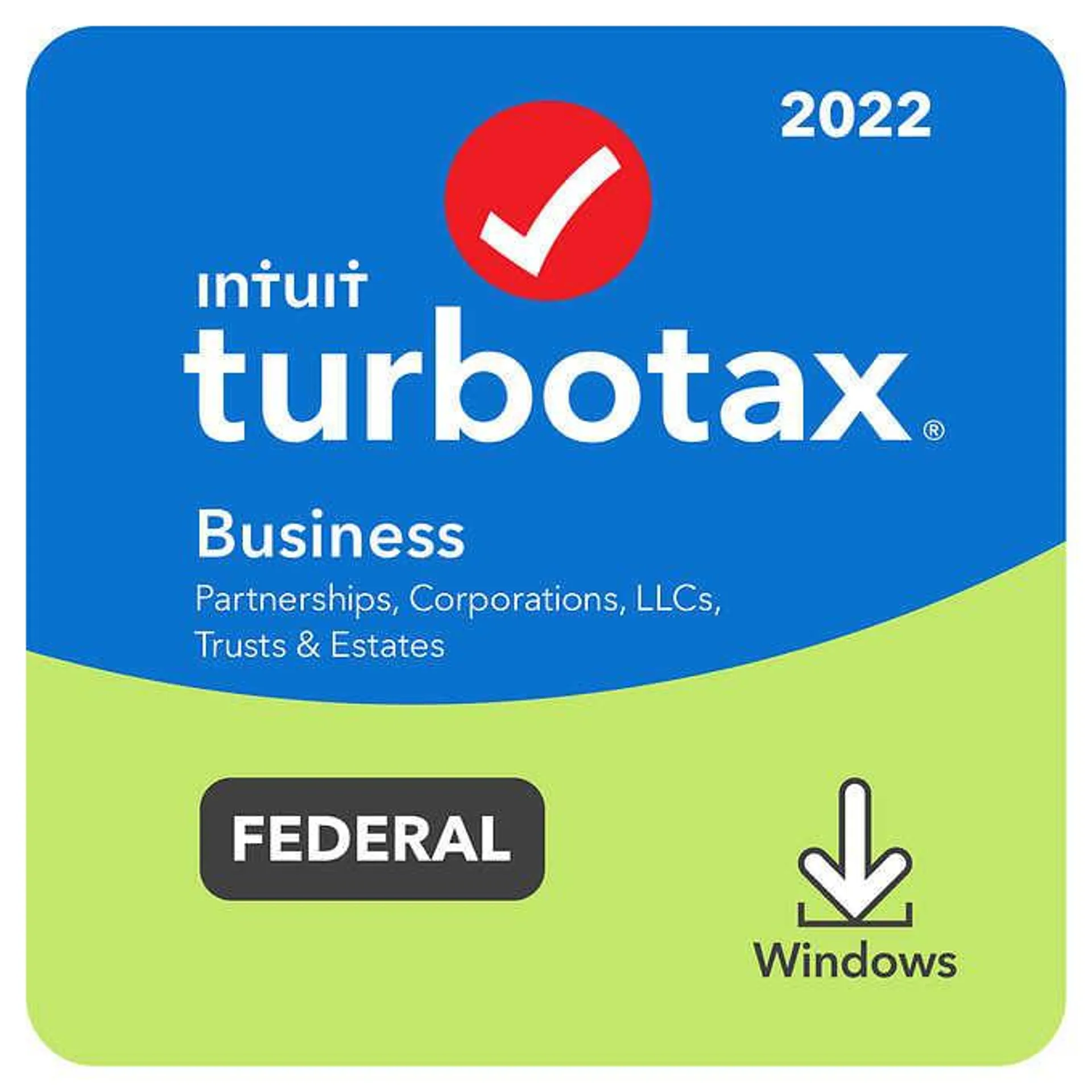 TurboTax Business 2022 Federal Only E-File, for PC, Includes $10 Credit In-Product*